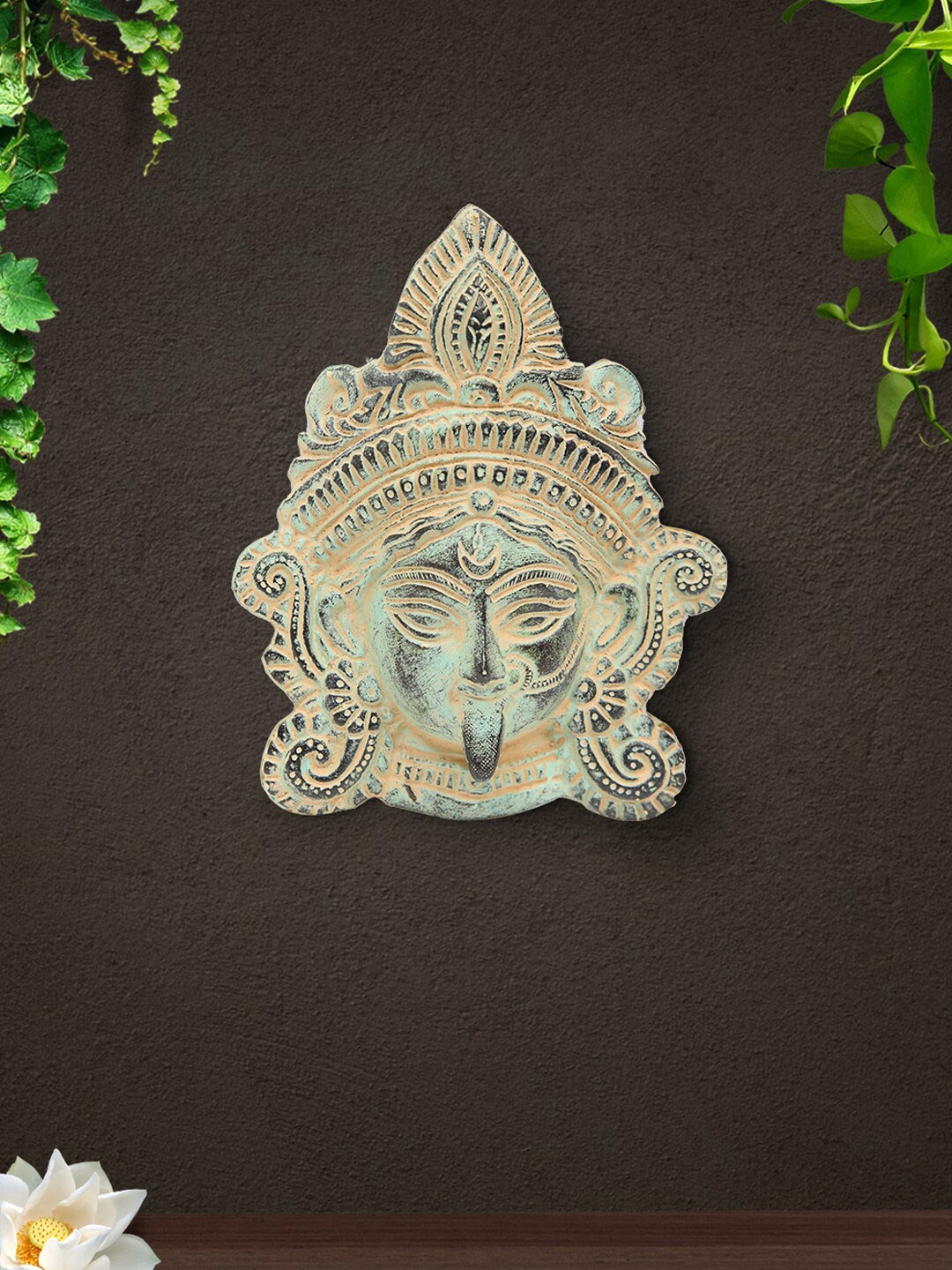 

Imli Street Yellow & Green Goddess Kali Wall Hanging Plate