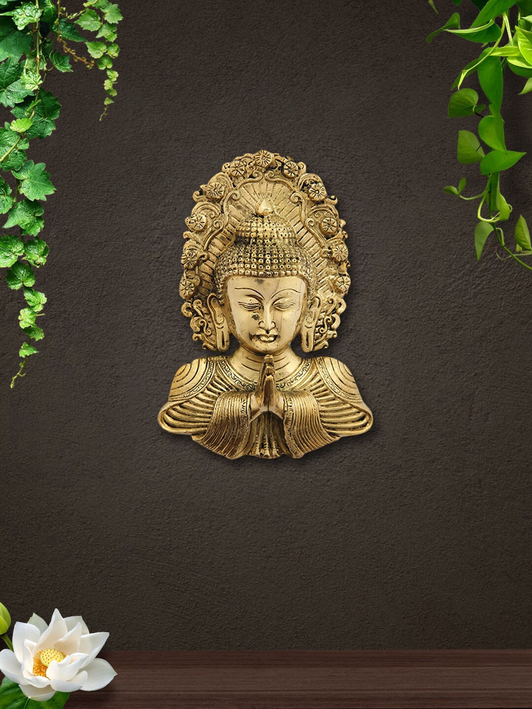 

Imli Street Gold Toned Buddha Wall Hanging Plate