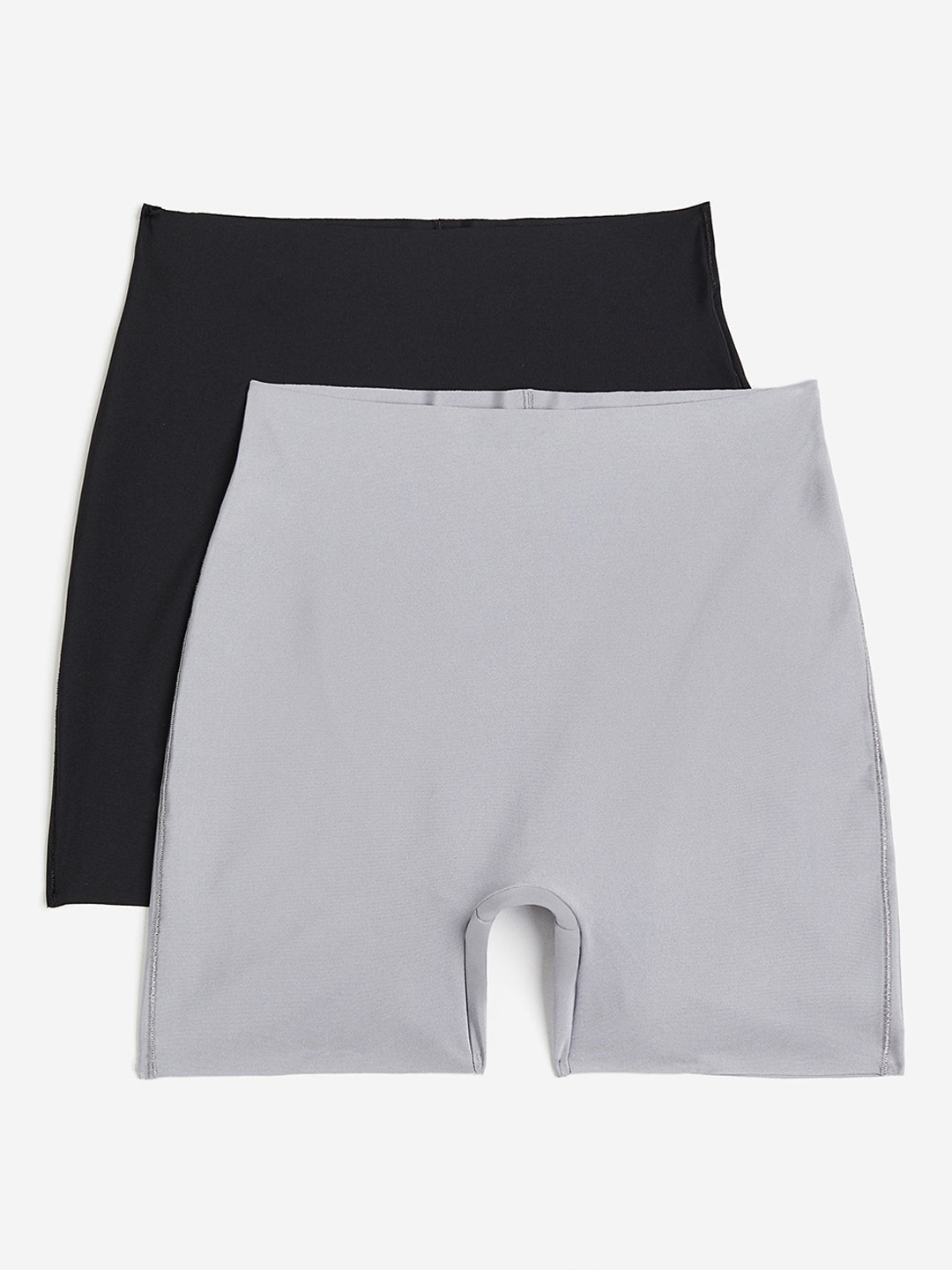 

H&M Women Pack Of 2 Light Shaping Biker Shorts, Grey