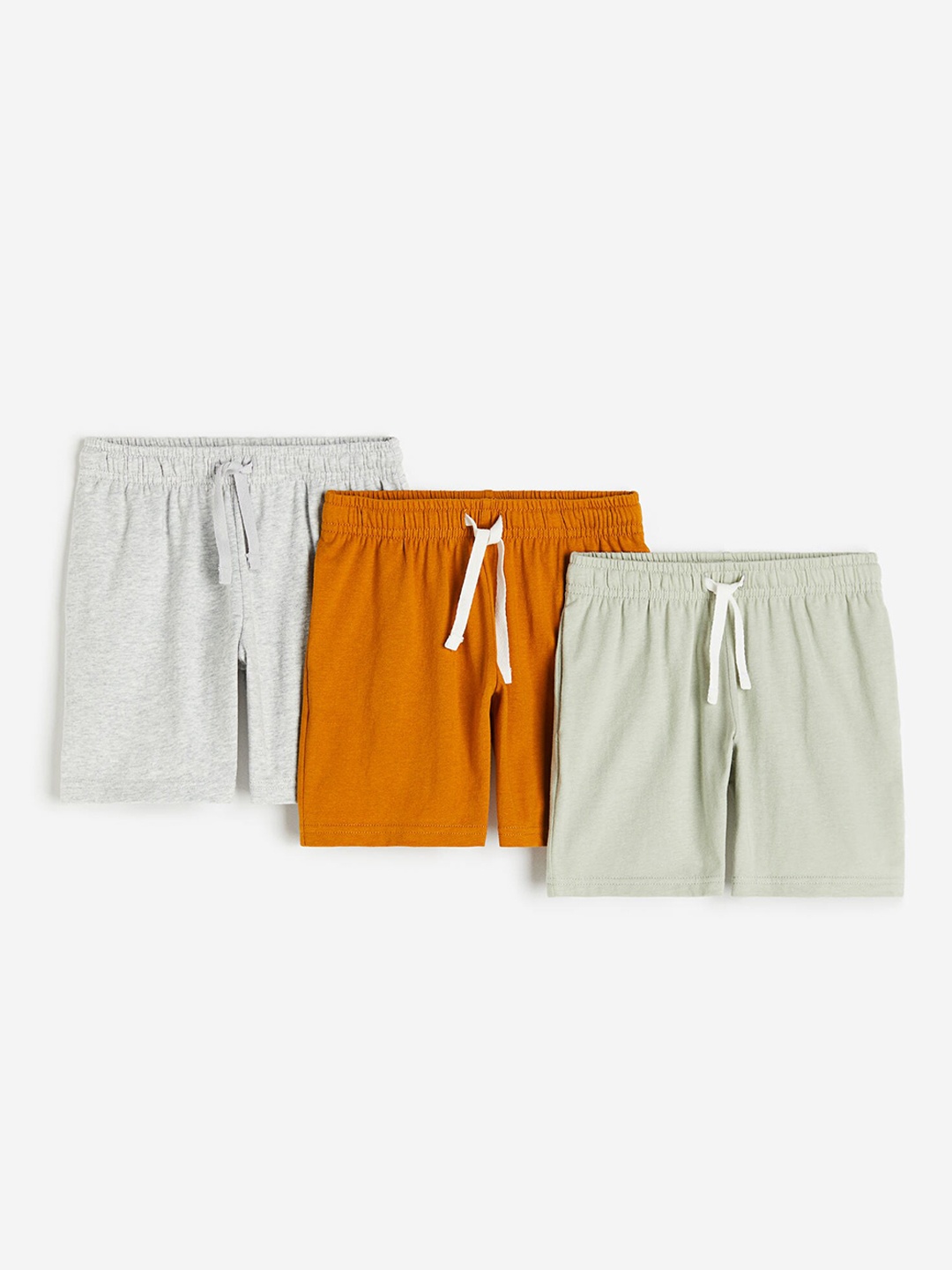 

H&M Boys 3-Pack Cotton Shorts, Green