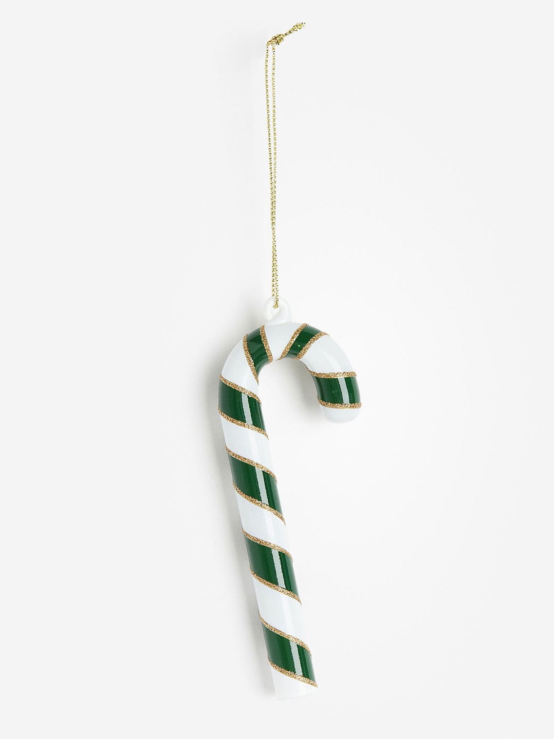 

H&M White & Green Glass Christmas Decoration