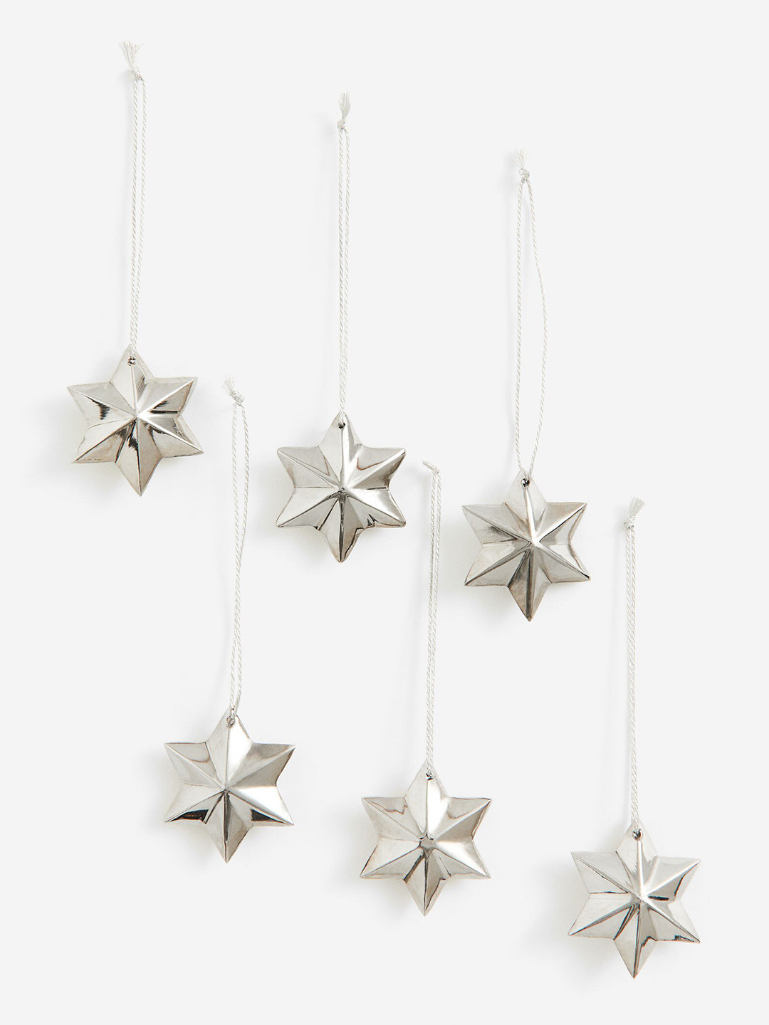 

H&M Grey 6-Pack Christmas Decorations