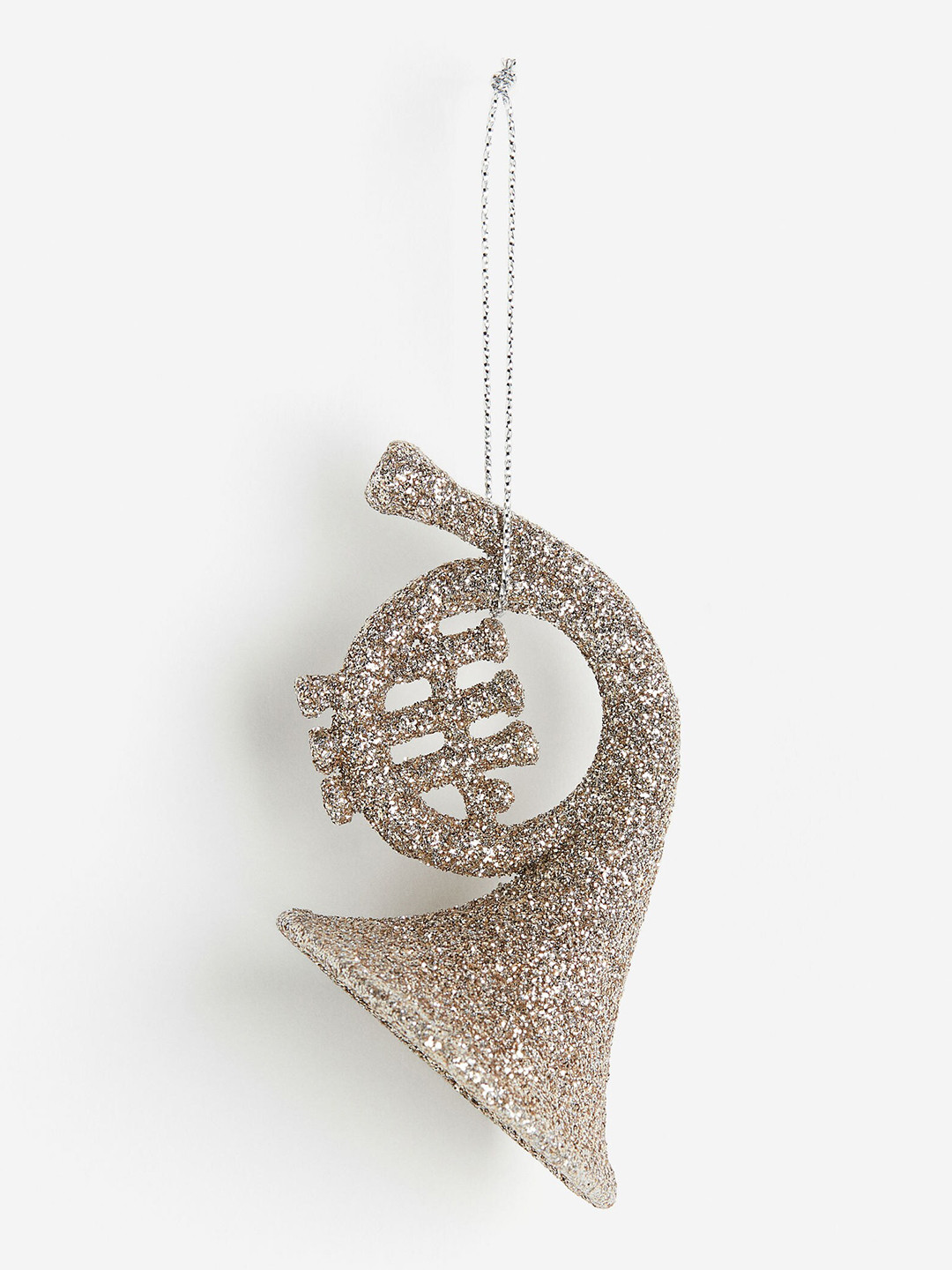 

H&M Beige Glitter Christmas Tree Decoration
