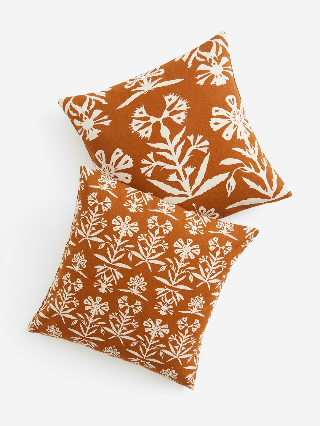

H&M 2-Pack Patterned Cushion Covers, Brown