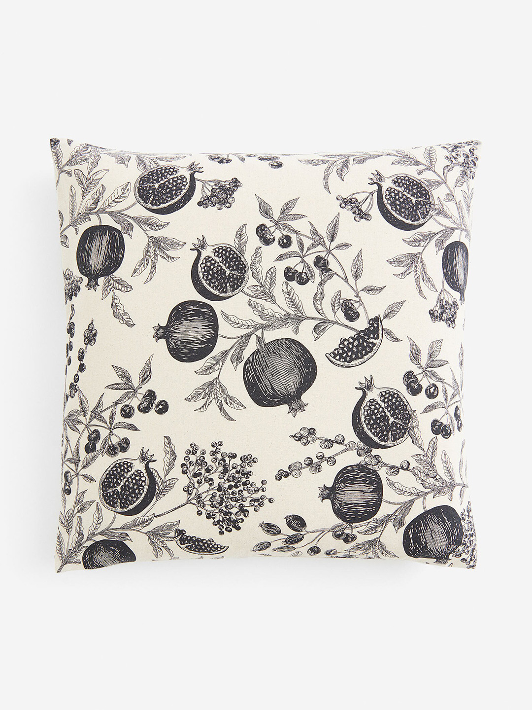 

H&M White & Grey Patterned Cushion Cover