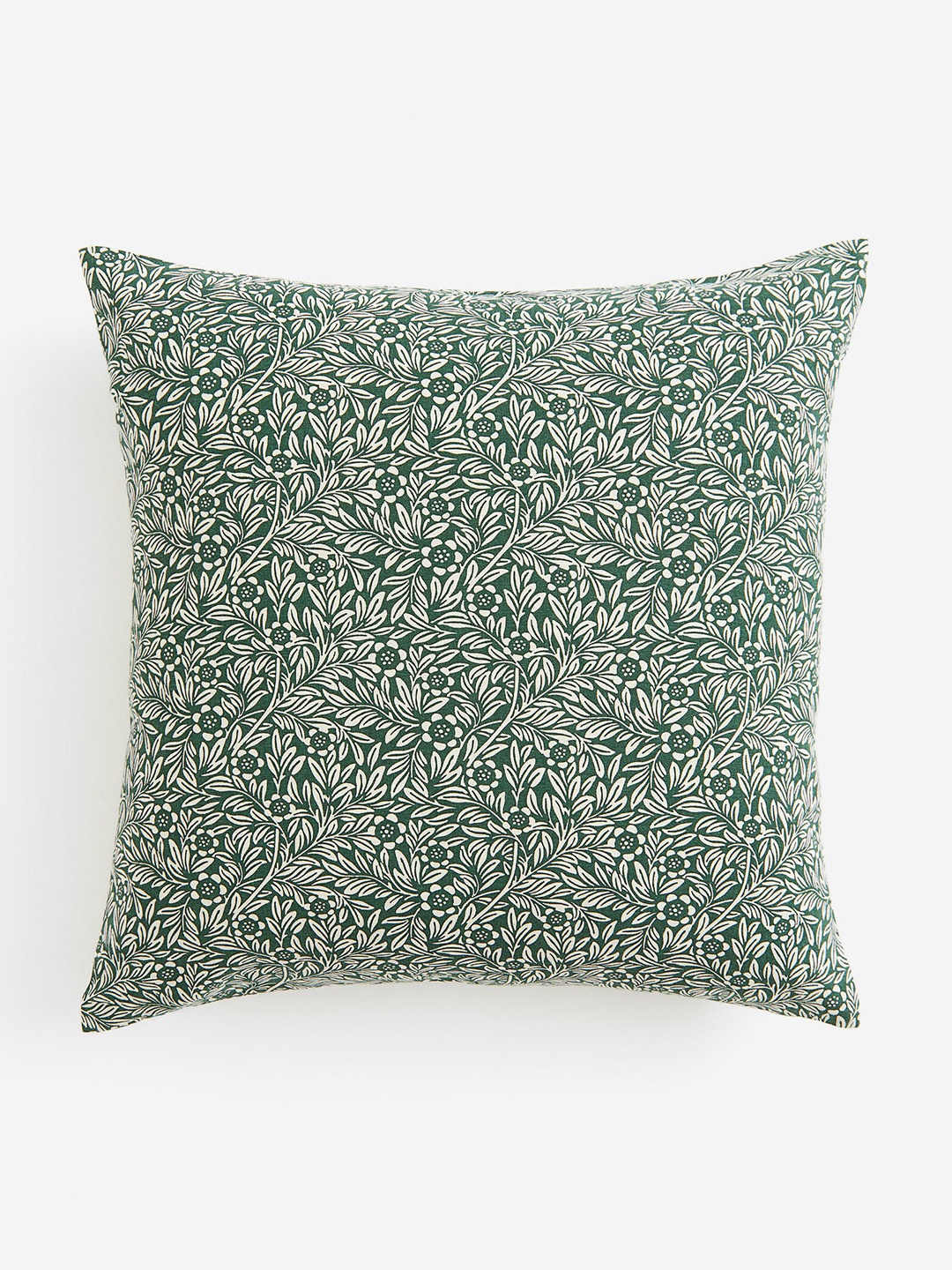 

H&M Green & White Patterned Pure Cotton Cushion Cover