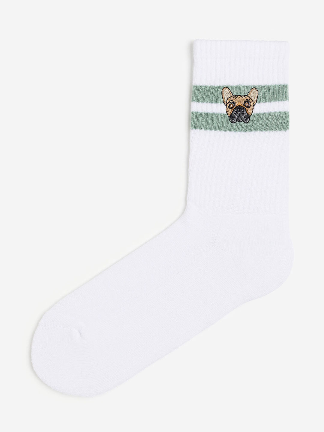 

H&M Men Ankle Length Socks, White
