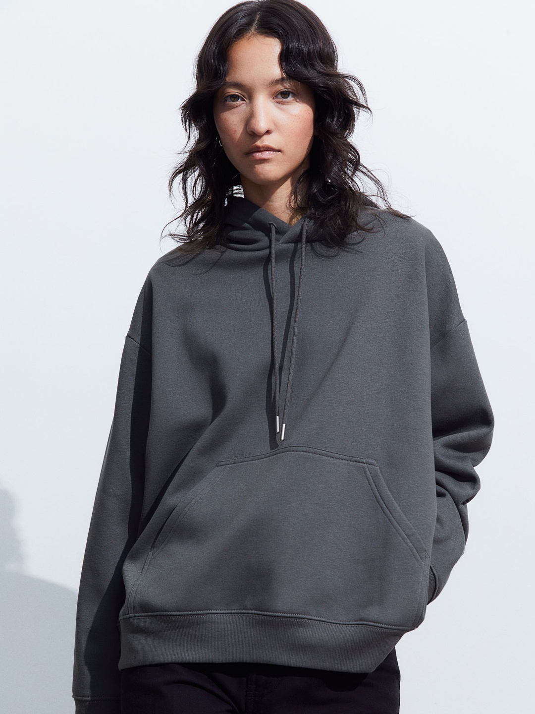 

H&M Hooded Top, Grey