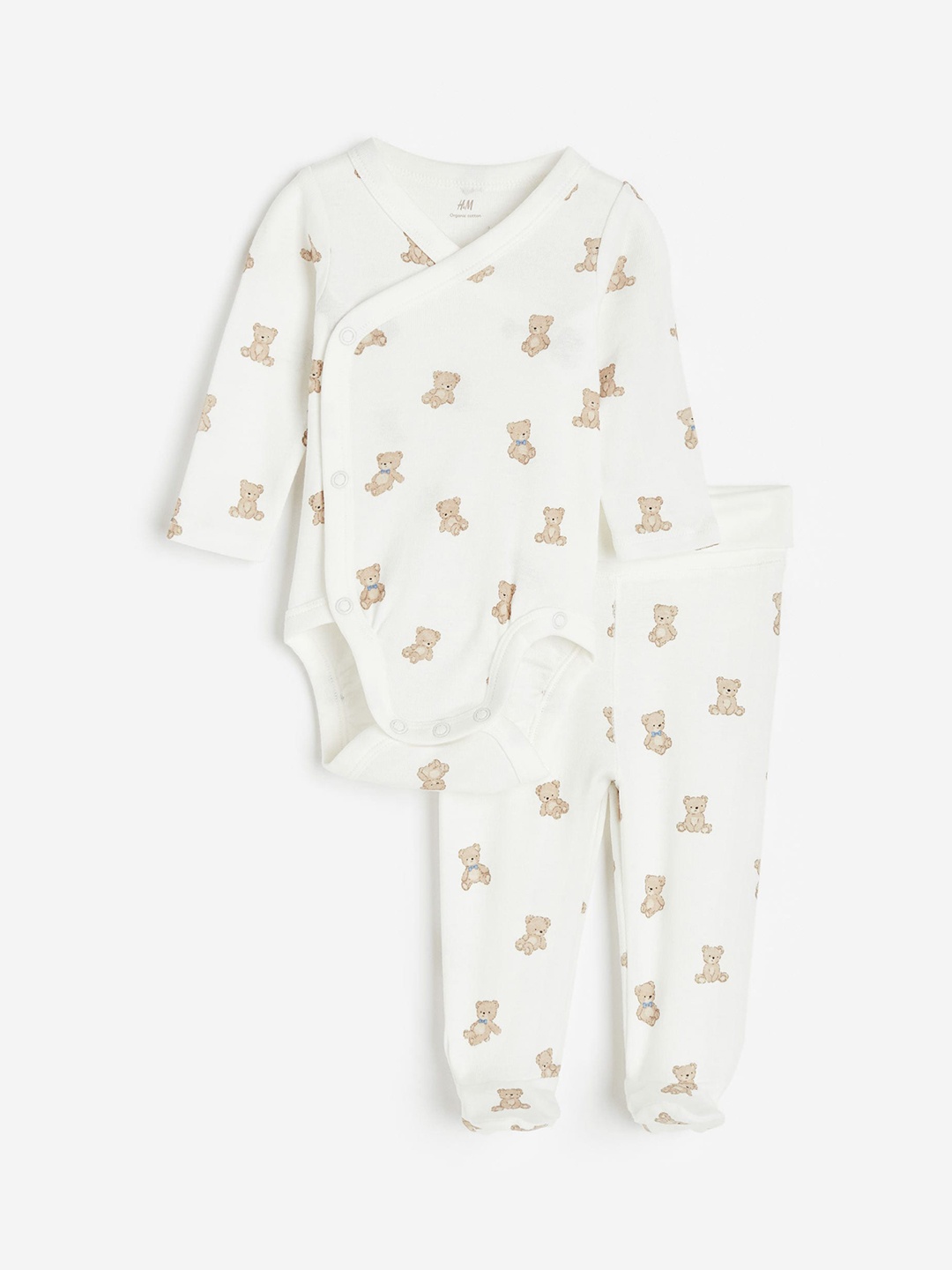 

H&M Infant Boys 2-Piece Pure Cotton Set, White