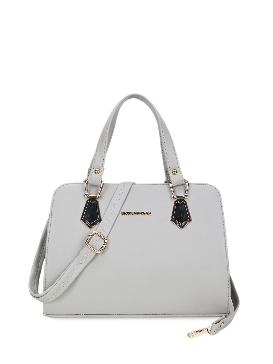 

WOMEN MARKS Structured Handheld Bag, White