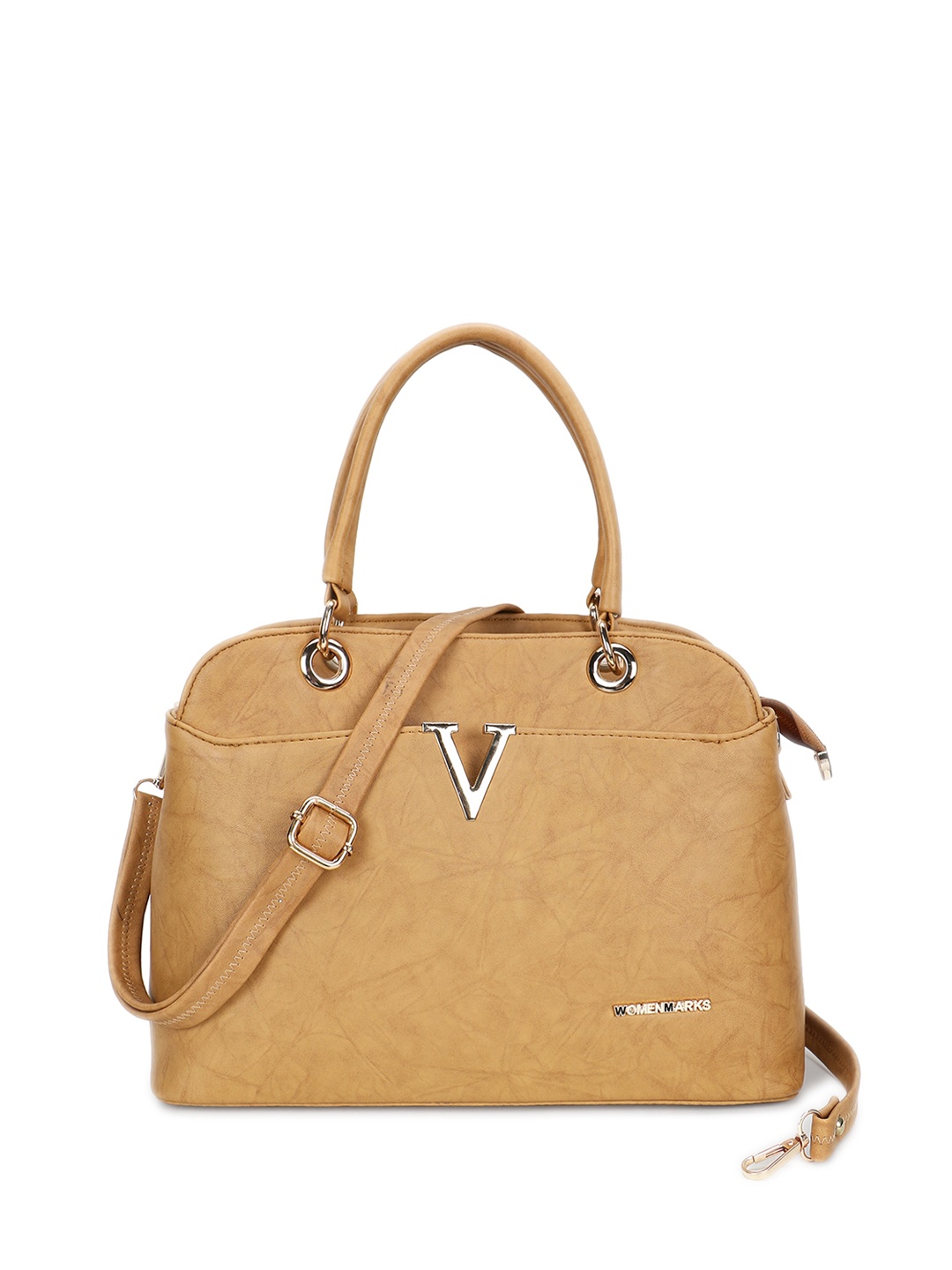 

WOMEN MARKS PU Structured Handheld Bag, Beige