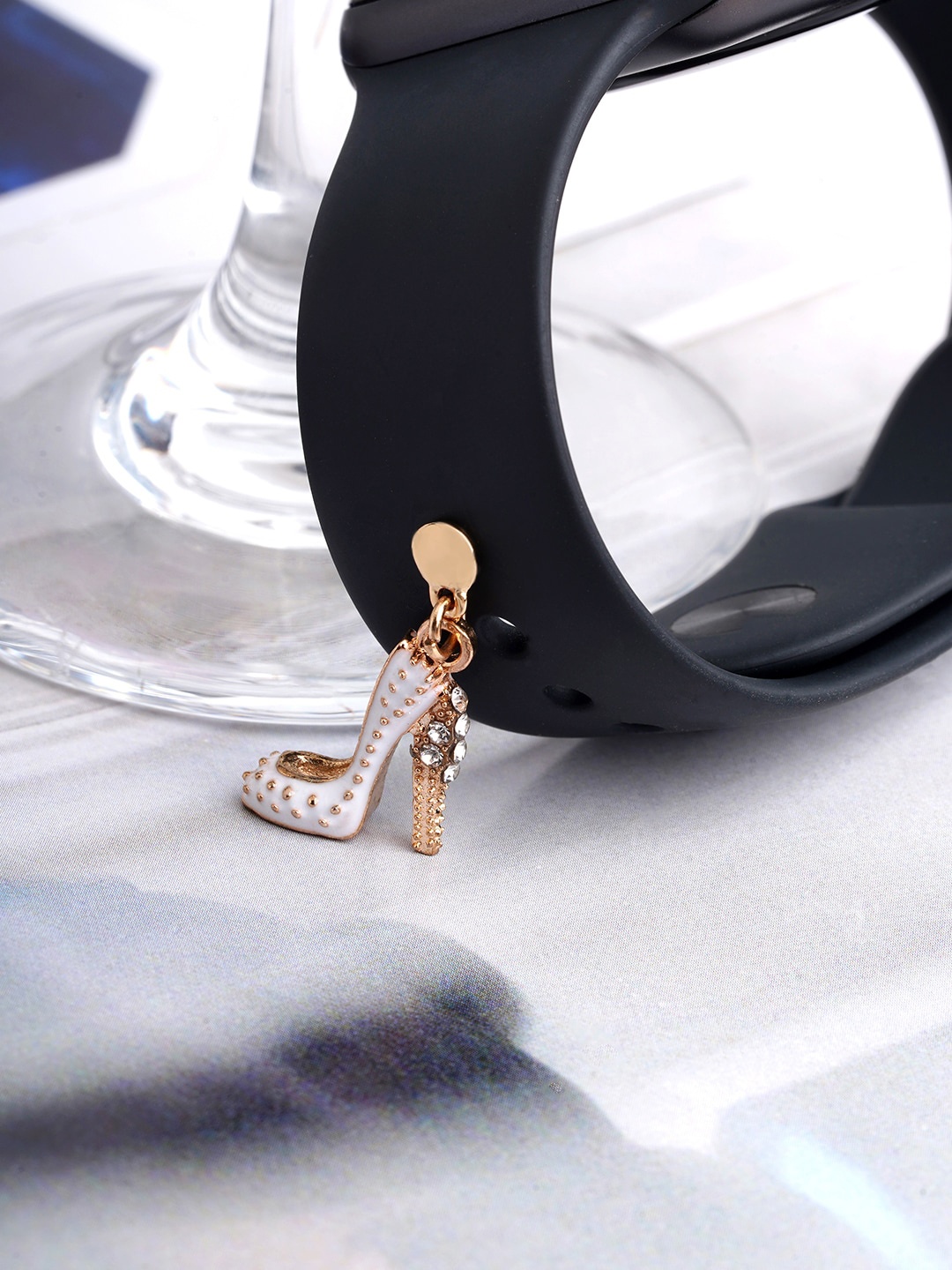 

JOKER & WITCH Stone-Studded Watch Charms, Gold