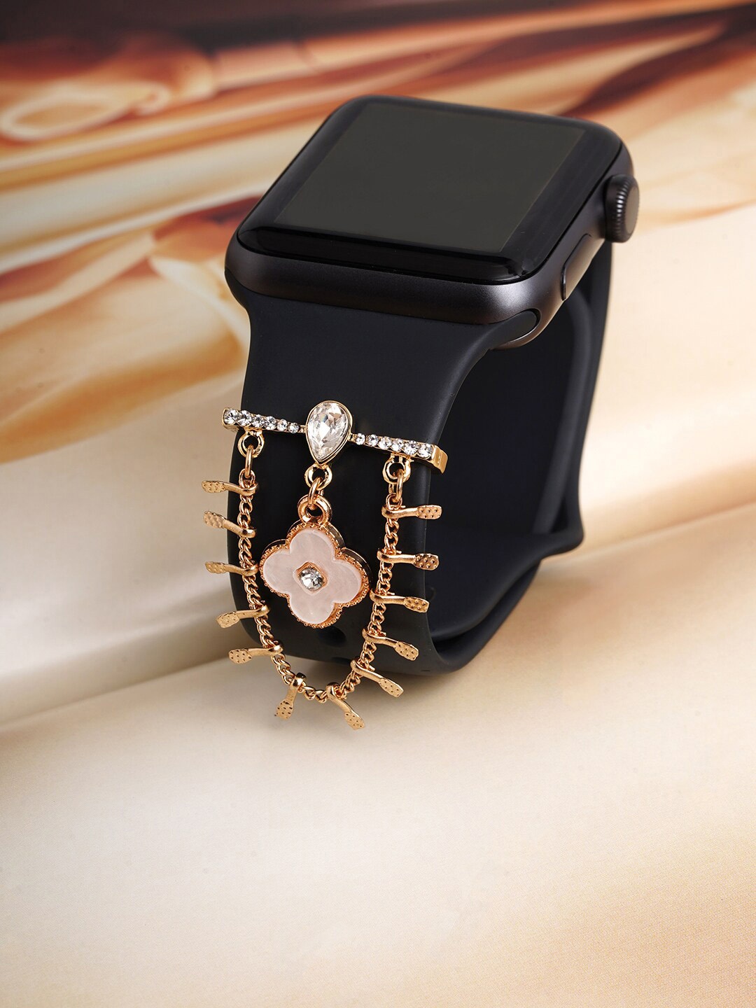 

JOKER & WITCH Stone-Studded Embellished Watch Charms, Gold