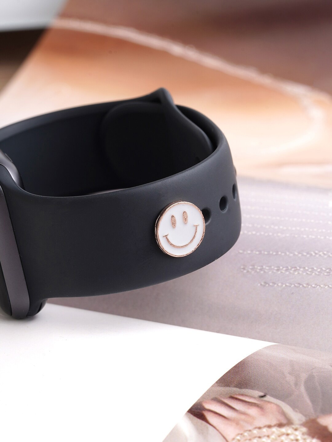 

JOKER & WITCH Metal Smile Watch Charms, Rose gold