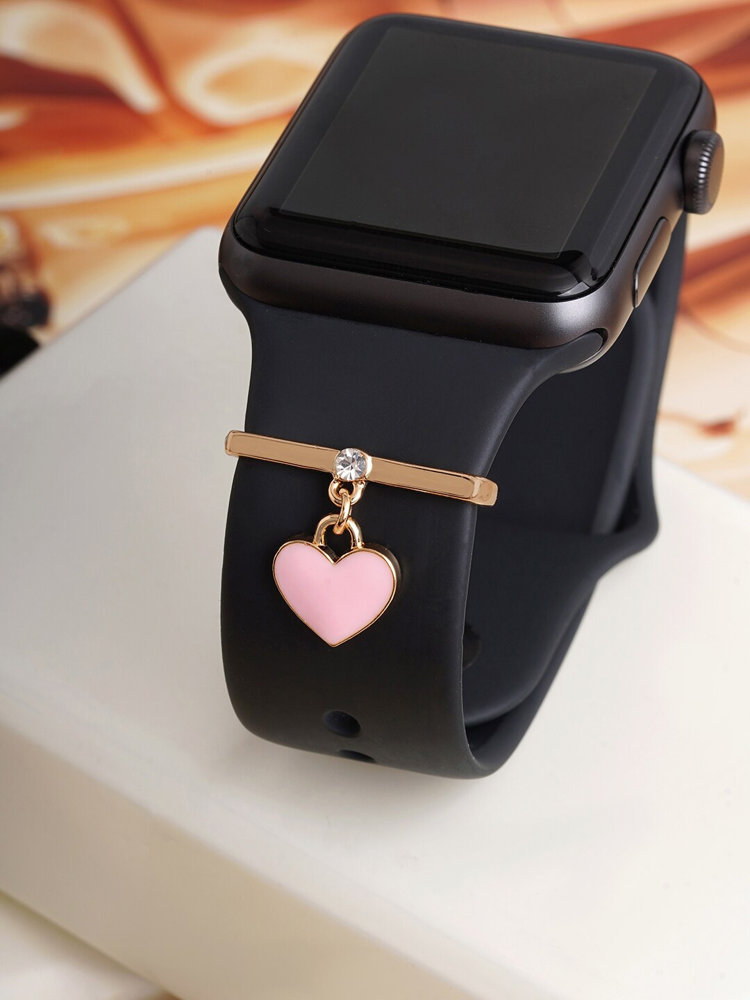 

JOKER & WITCH Women Stone-Studded Watch Charms, Gold