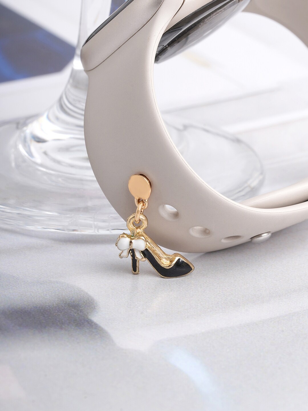 

JOKER & WITCH Women Stone-Studded Watch Charms, Gold