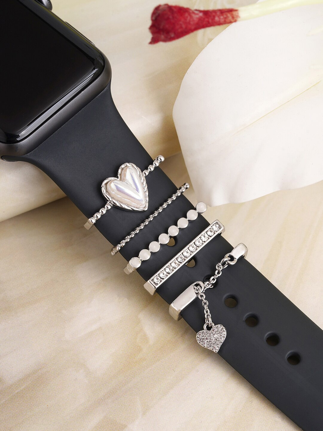 

JOKER & WITCH Set Of 5 Watch Charms, Silver