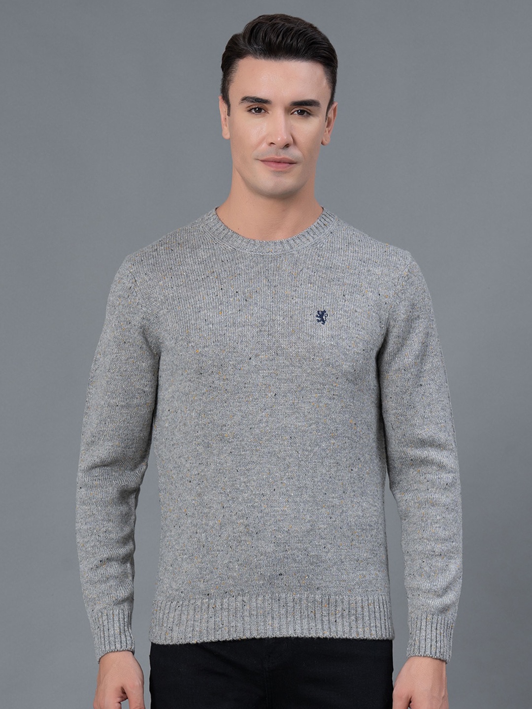 

Red Tape Men Nep Acrylic Sweater, Grey