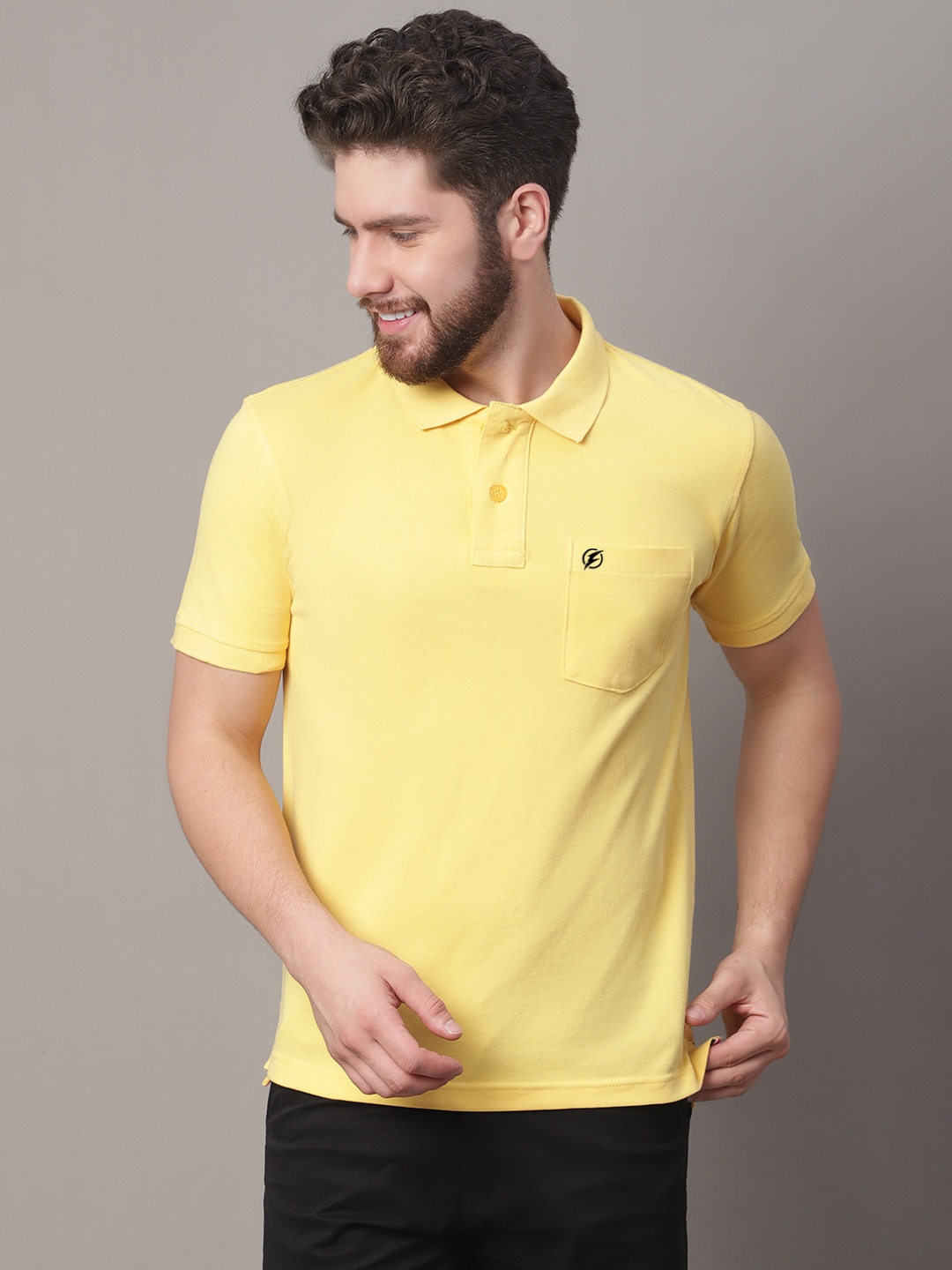 

Friskers Polo Collar Slim Fit T-shirt, Yellow