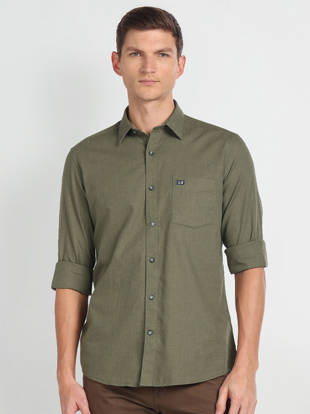 

Arrow Sport Slim Fit Pure Cotton Casual Shirt, Green