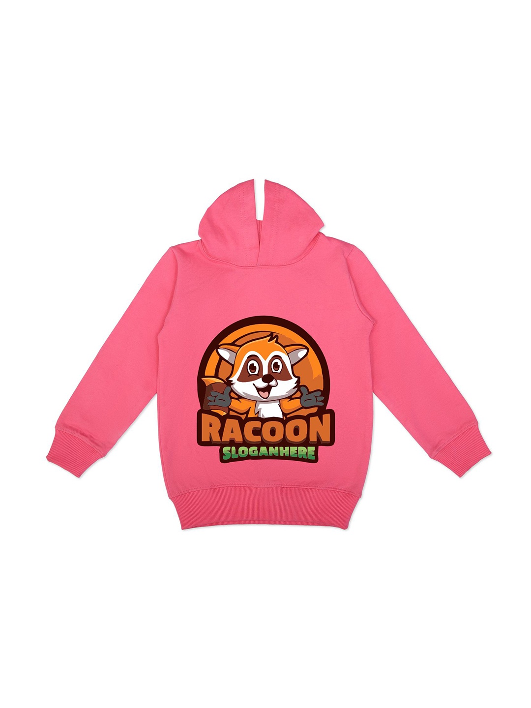 

YK Girls Graphic Printed Hooded Fleece Sweatshirt, Pink