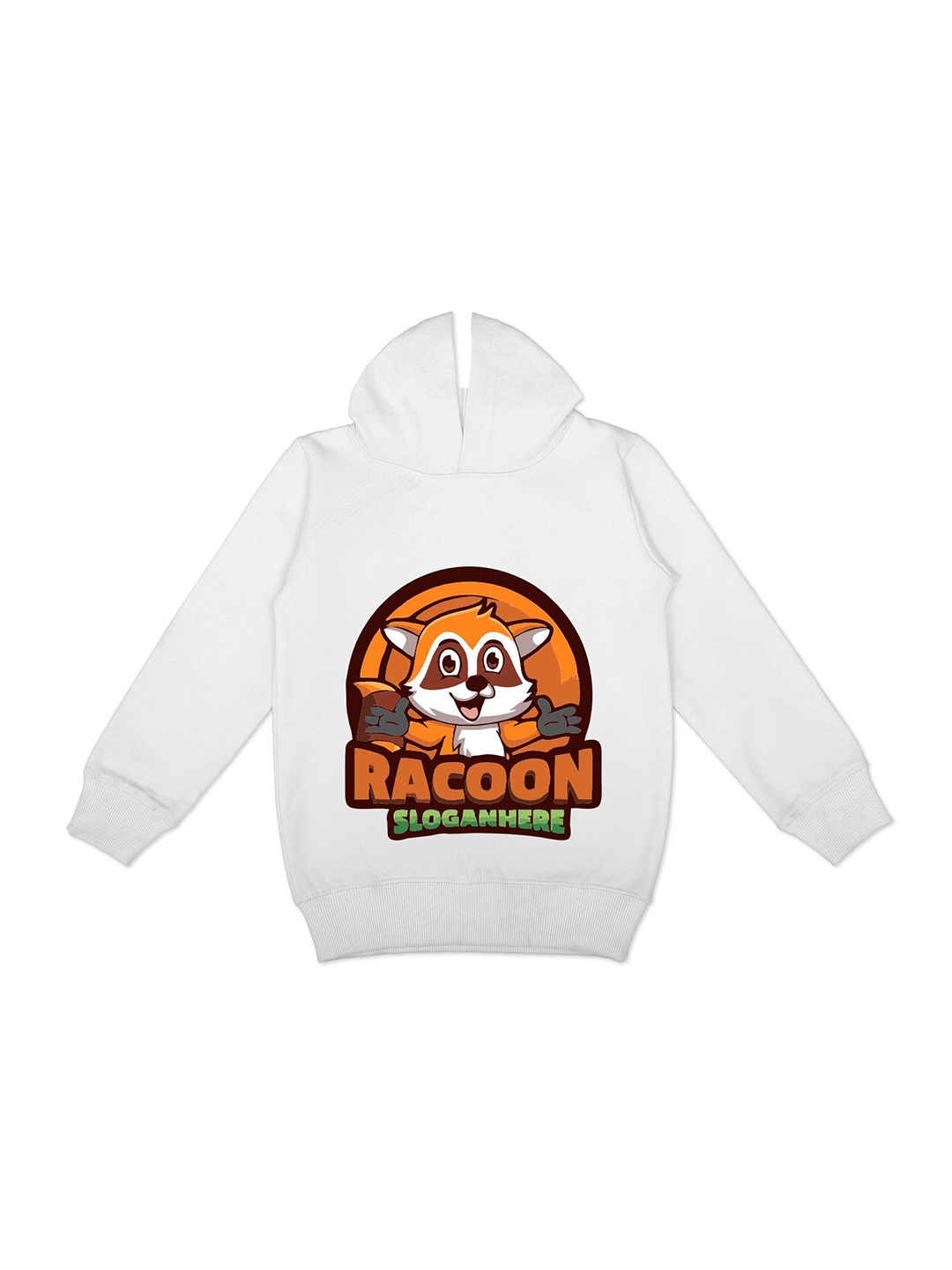 

YK Girls Graphic Printed Hooded Fleece Pullover Sweatshirt, White