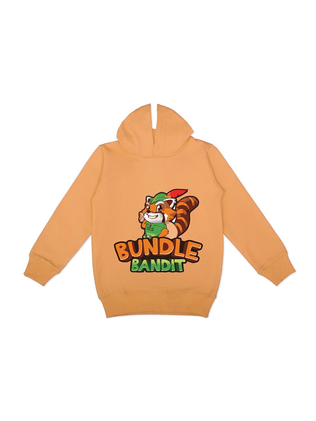 

YK Boys Graphic Printed Hooded Fleece Sweatshirt, Mustard