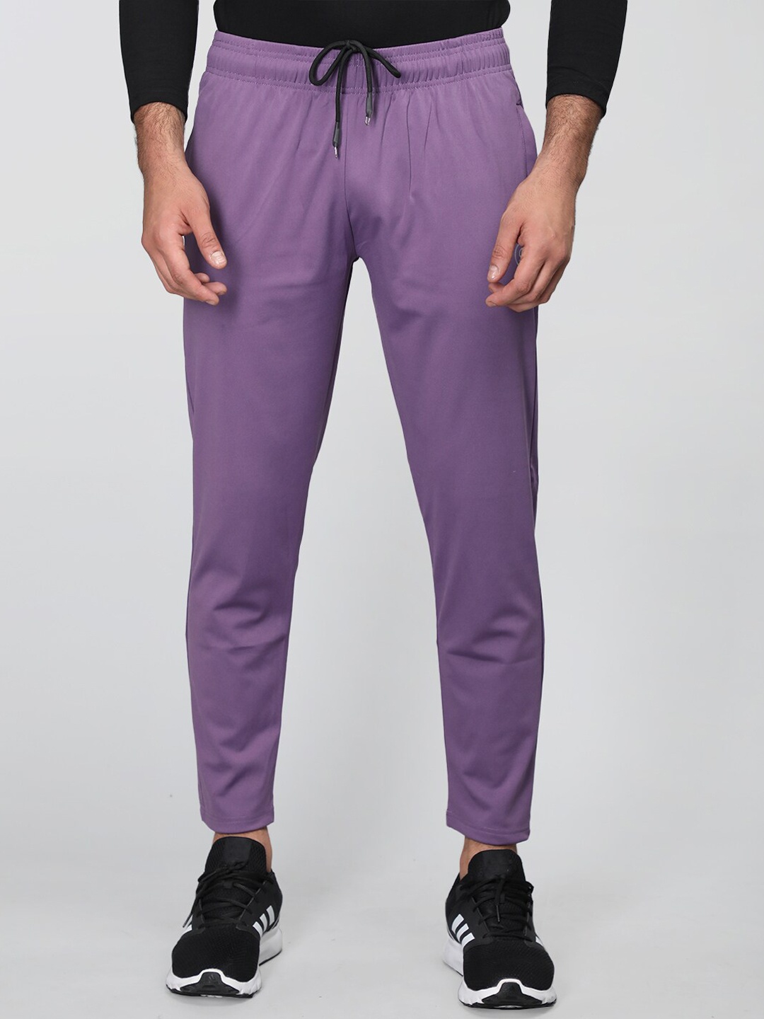 

CHKOKKO Men Mid-Rise Sports Track Pants, Purple