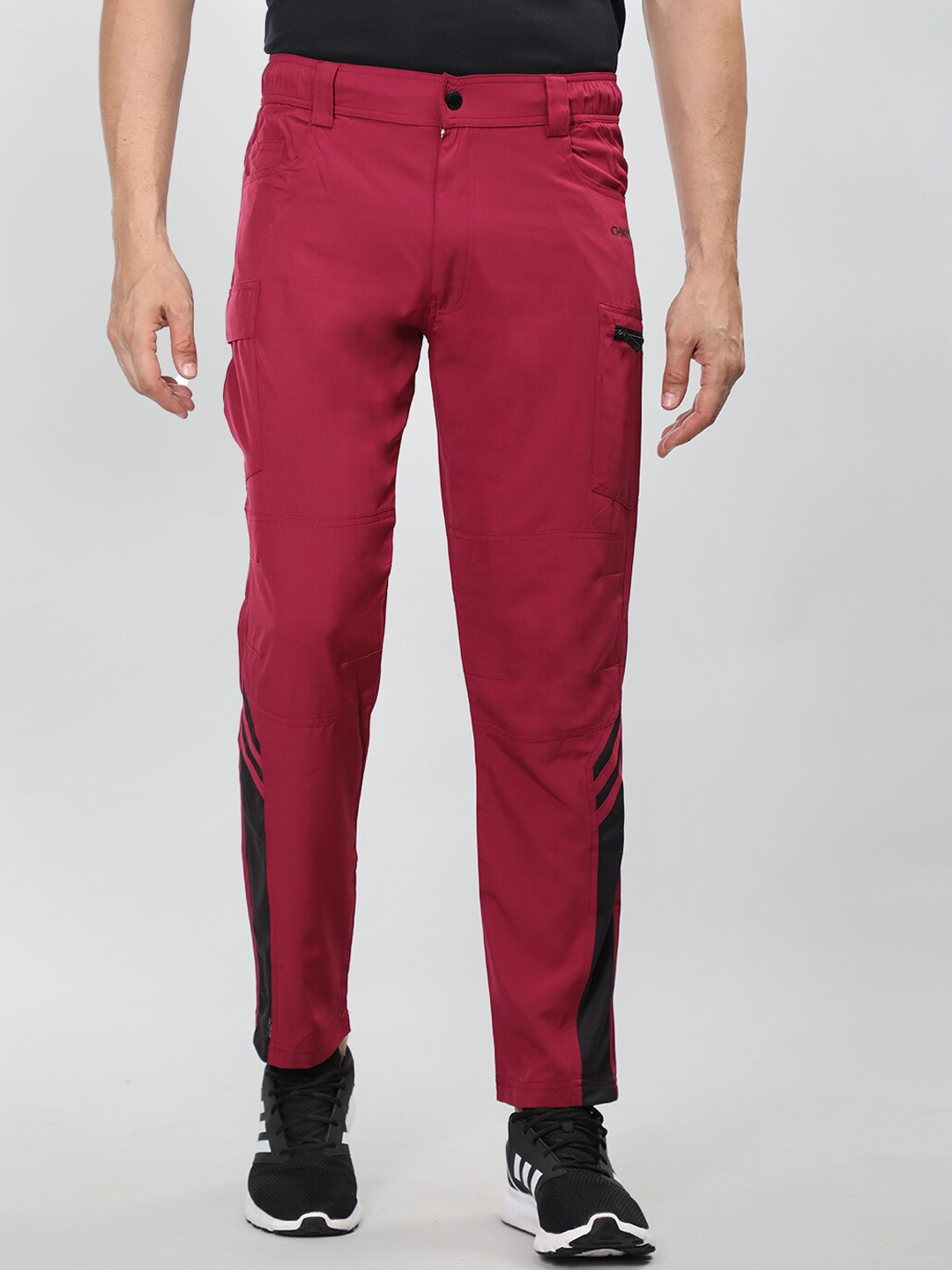 

CHKOKKO Men Sports Track Pants, Red