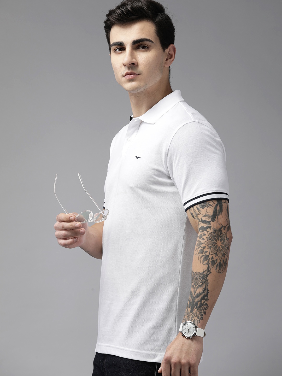 

Park Avenue Polo Collar Slim Fit T-shirt, White