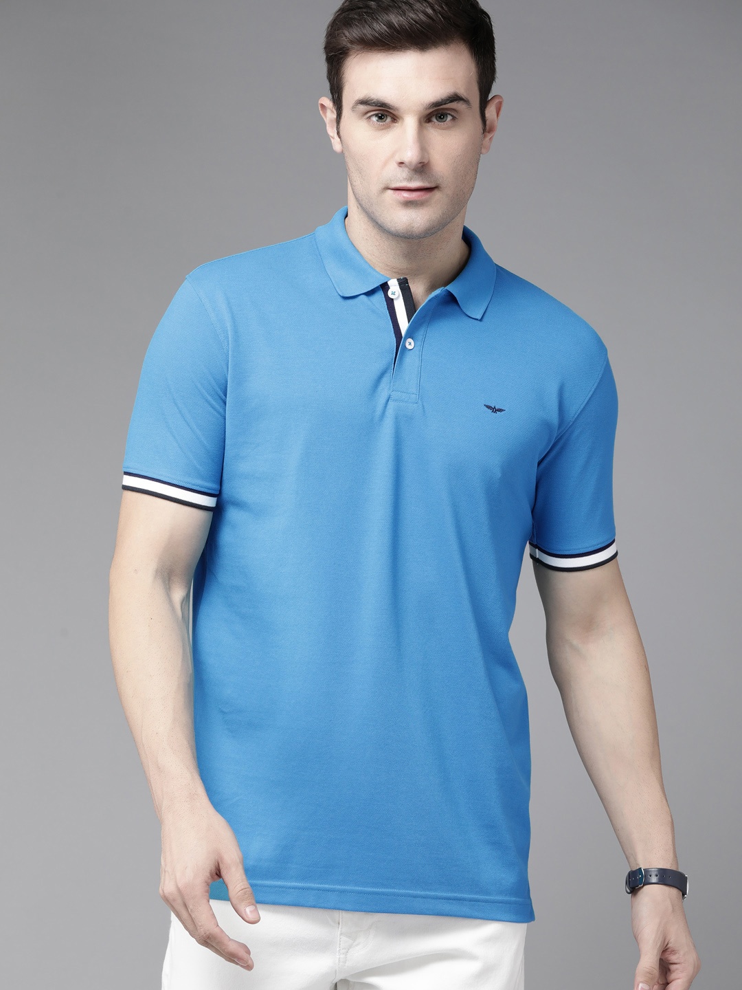 

Park Avenue Polo Collar Slim Fit T-shirt, Turquoise blue