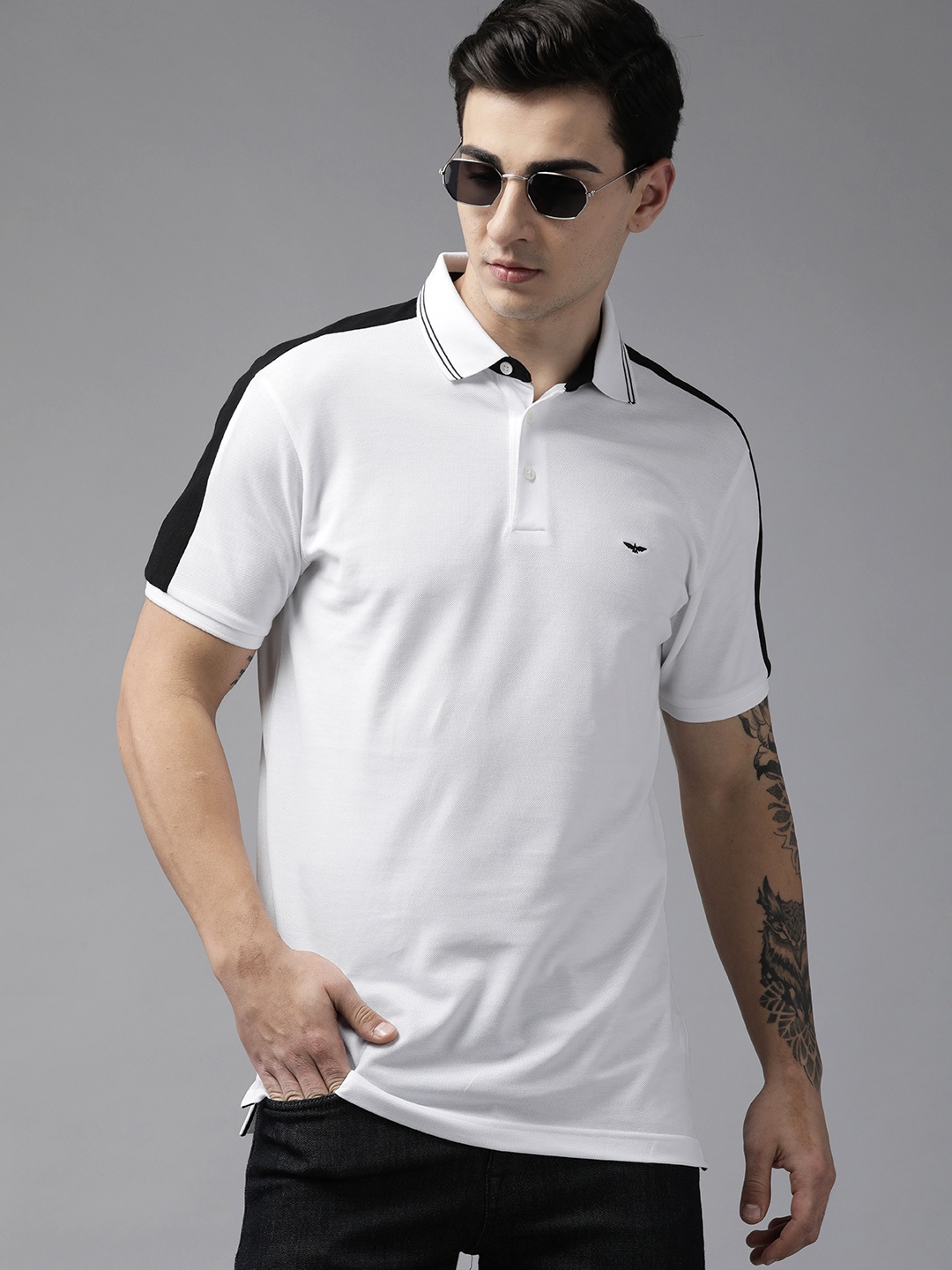 

Park Avenue Polo Collar Slim Fit T-shirt, White