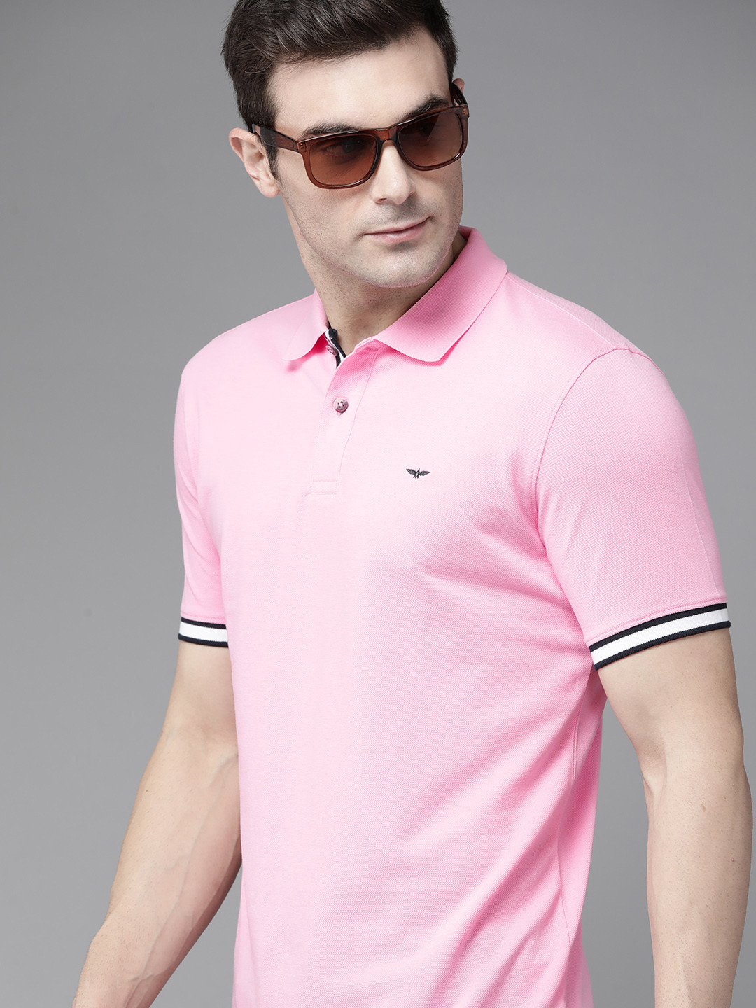 

Park Avenue Polo Collar Slim Fit T-shirt, Pink