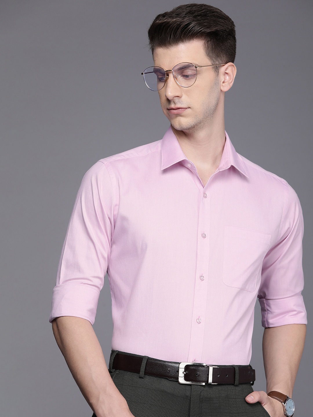 

Raymond Slim Fit Pure Cotton Formal Shirt, Lavender
