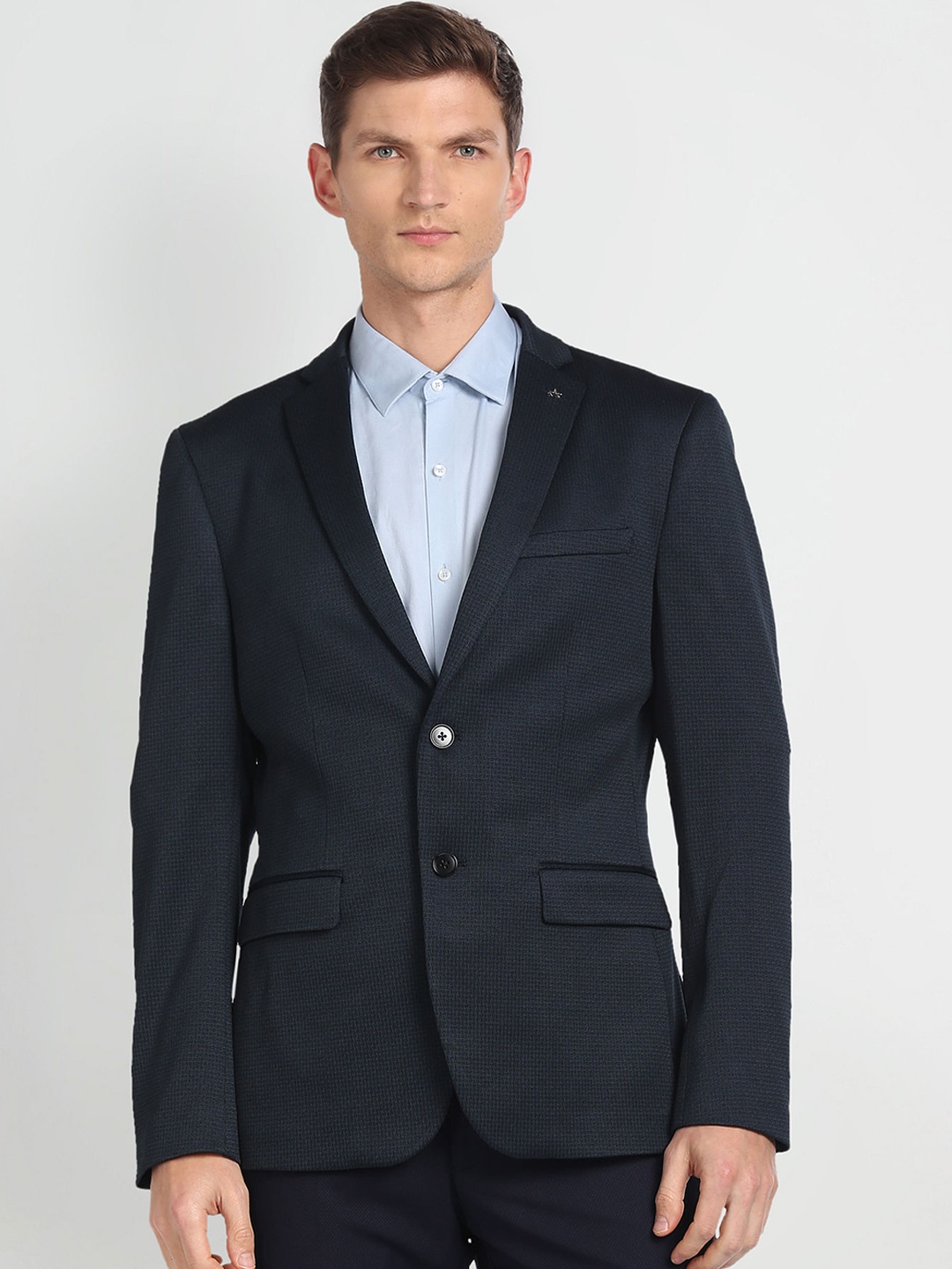 

Arrow Slim-Fit Single Breasted Formal Blazer, Teal