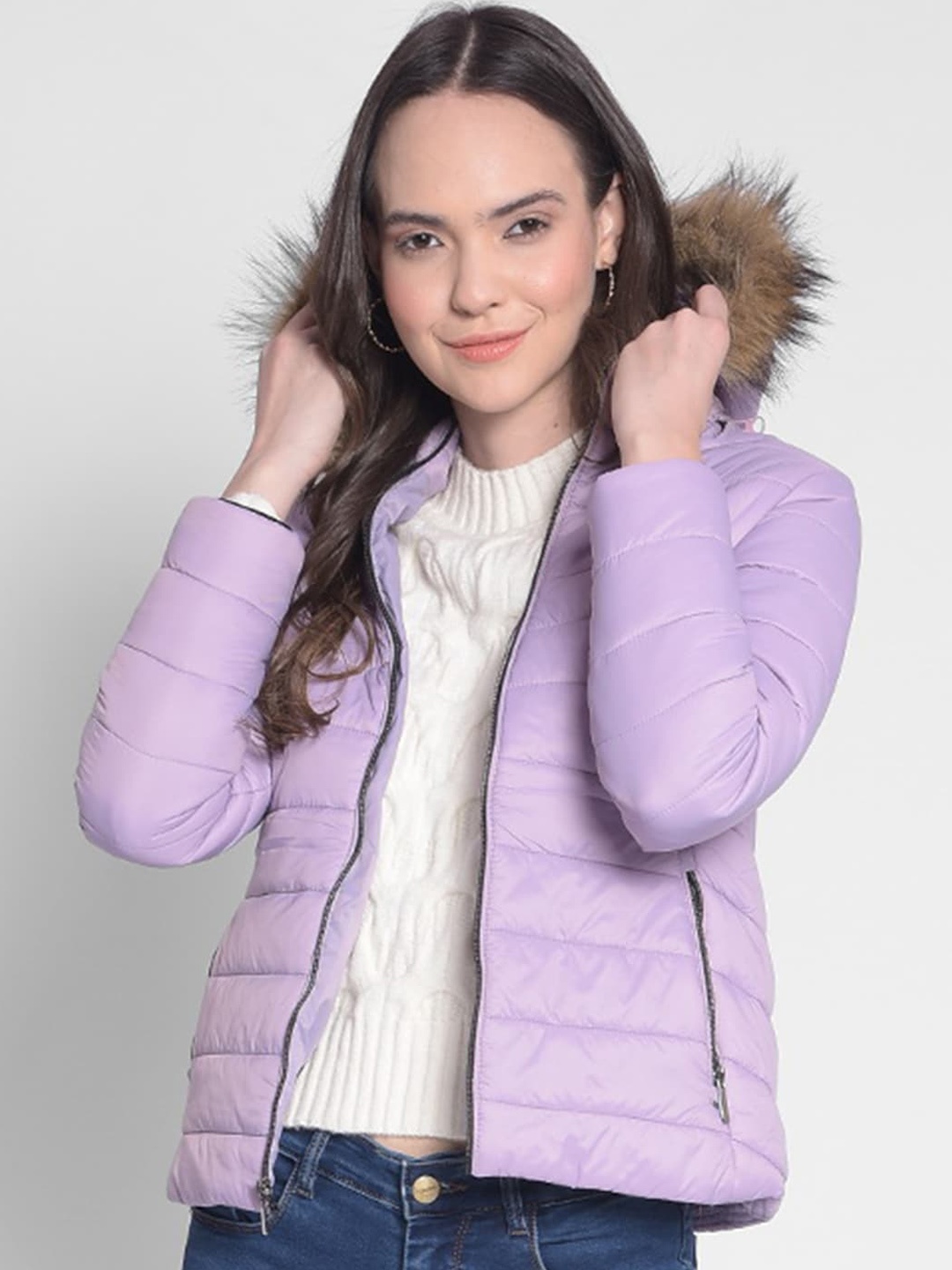 

Crimsoune Club Hooded Padded Jacket, Purple