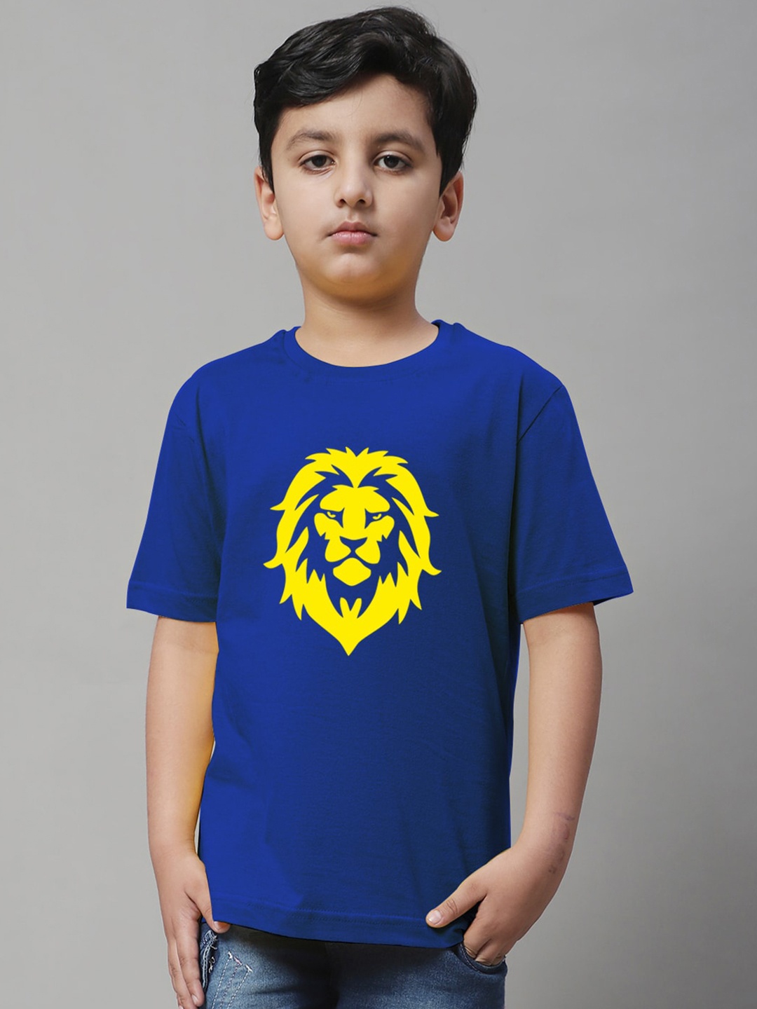 

Friskers Boys Graphic Printed Cotton T-shirt, Blue