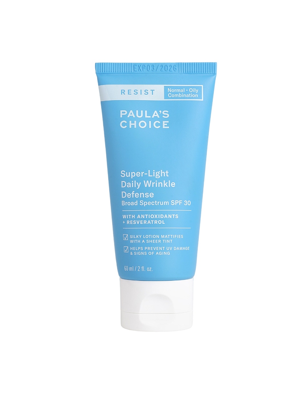 

Paulas Choice Resist Super Light Daily Wrinkle Defense Cream SPF 30 - 60 ml, Blue