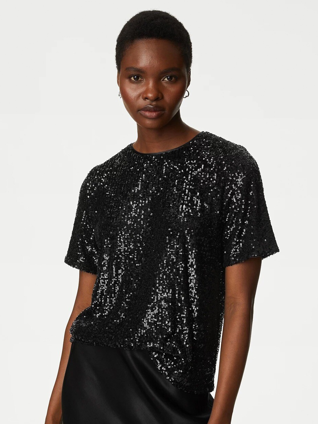 

Marks & Spencer Embellished Top, Black