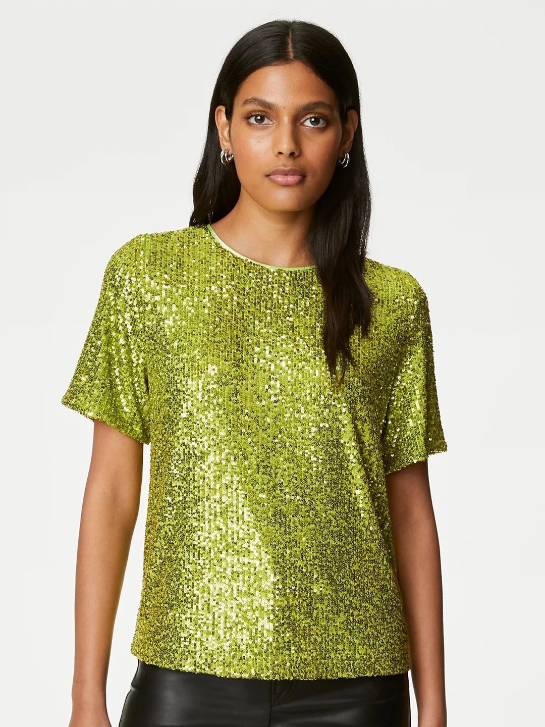 

Marks & Spencer Embellished Top, Lime green