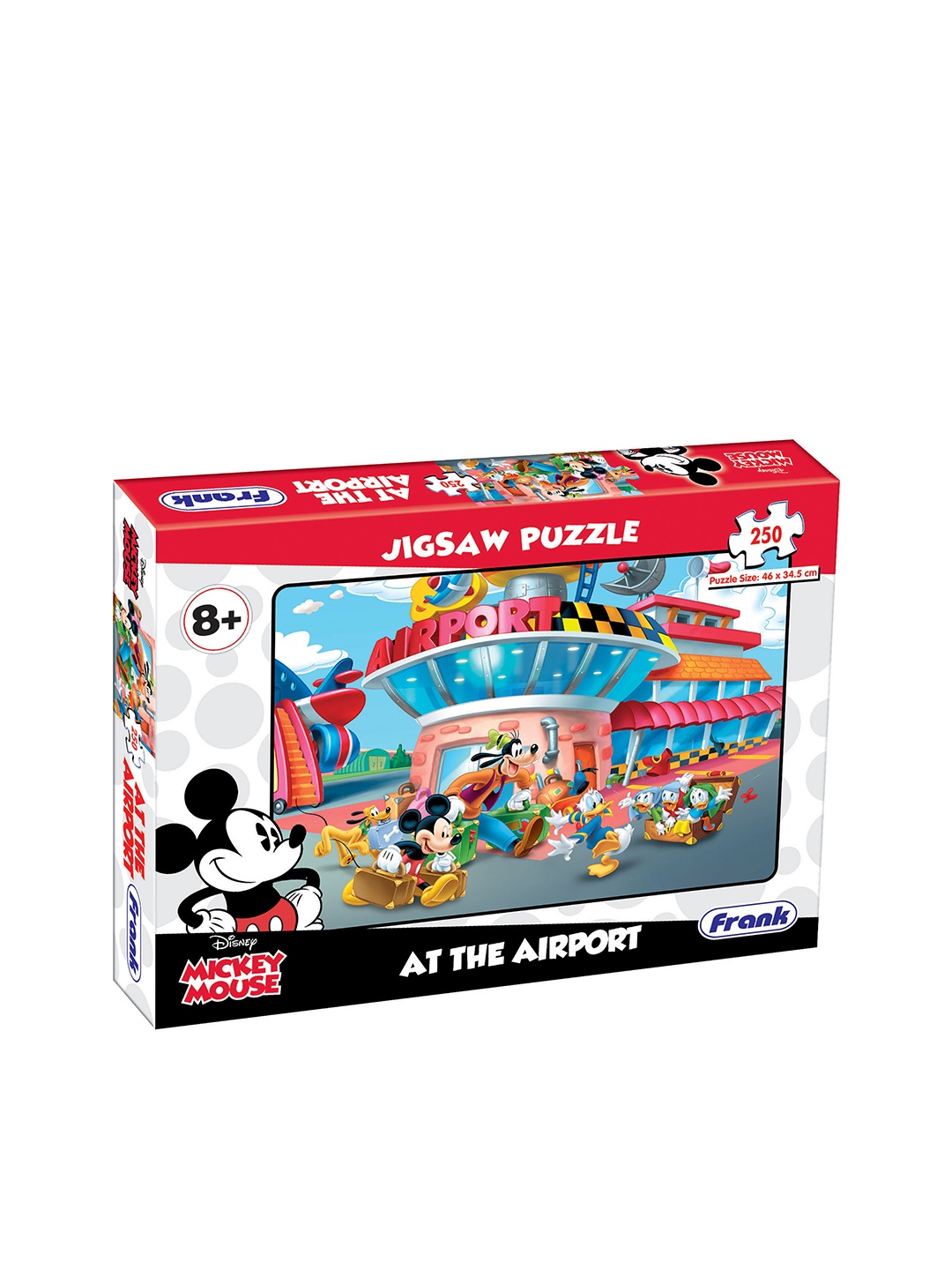 

Frank Kids Mickey Mouse - At The Airport - 250 Pieces Puzzle Set For Age 8+ Years, Multi