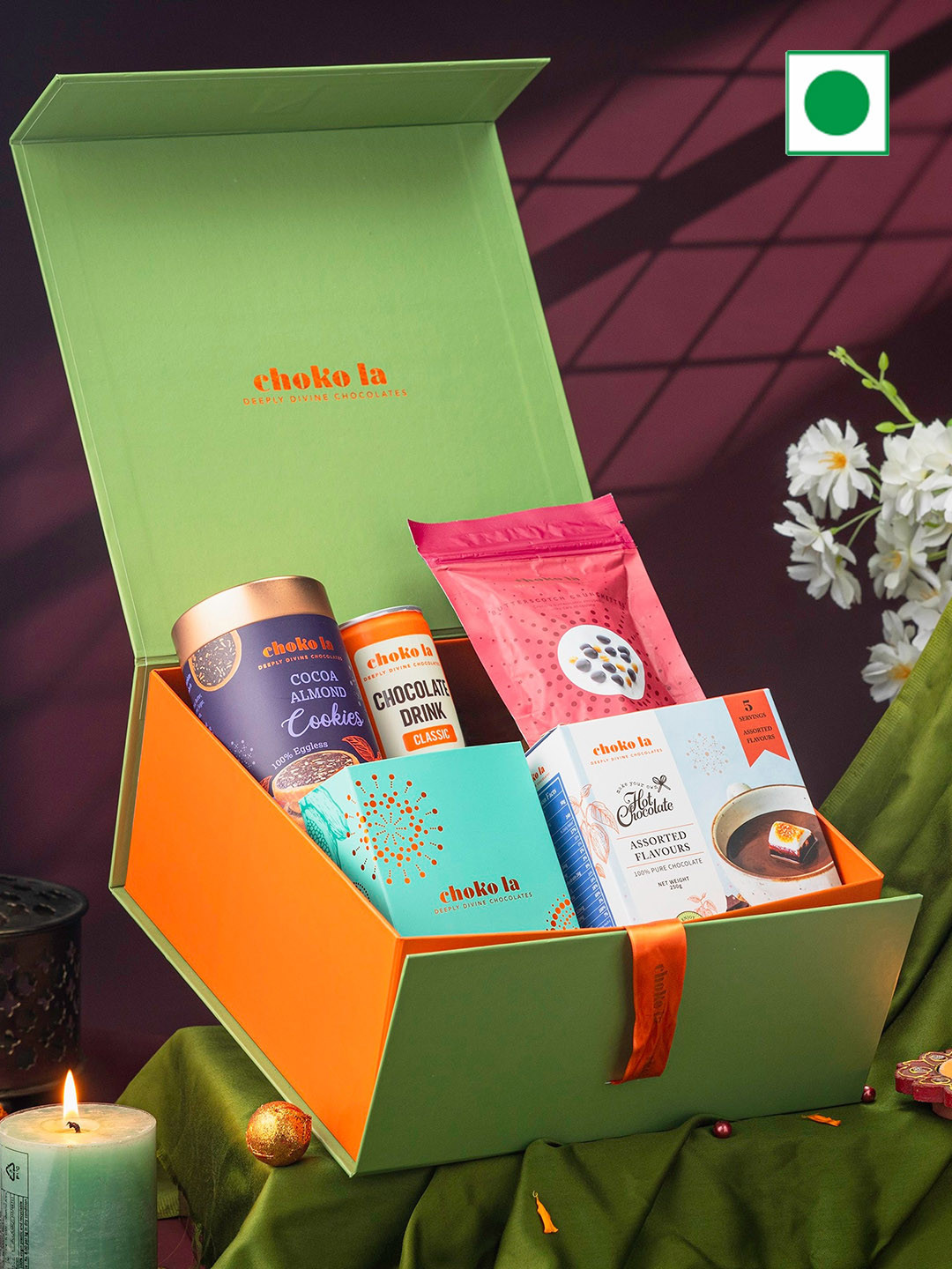 

choko la Diwali Chocolate Gift Set, Brown