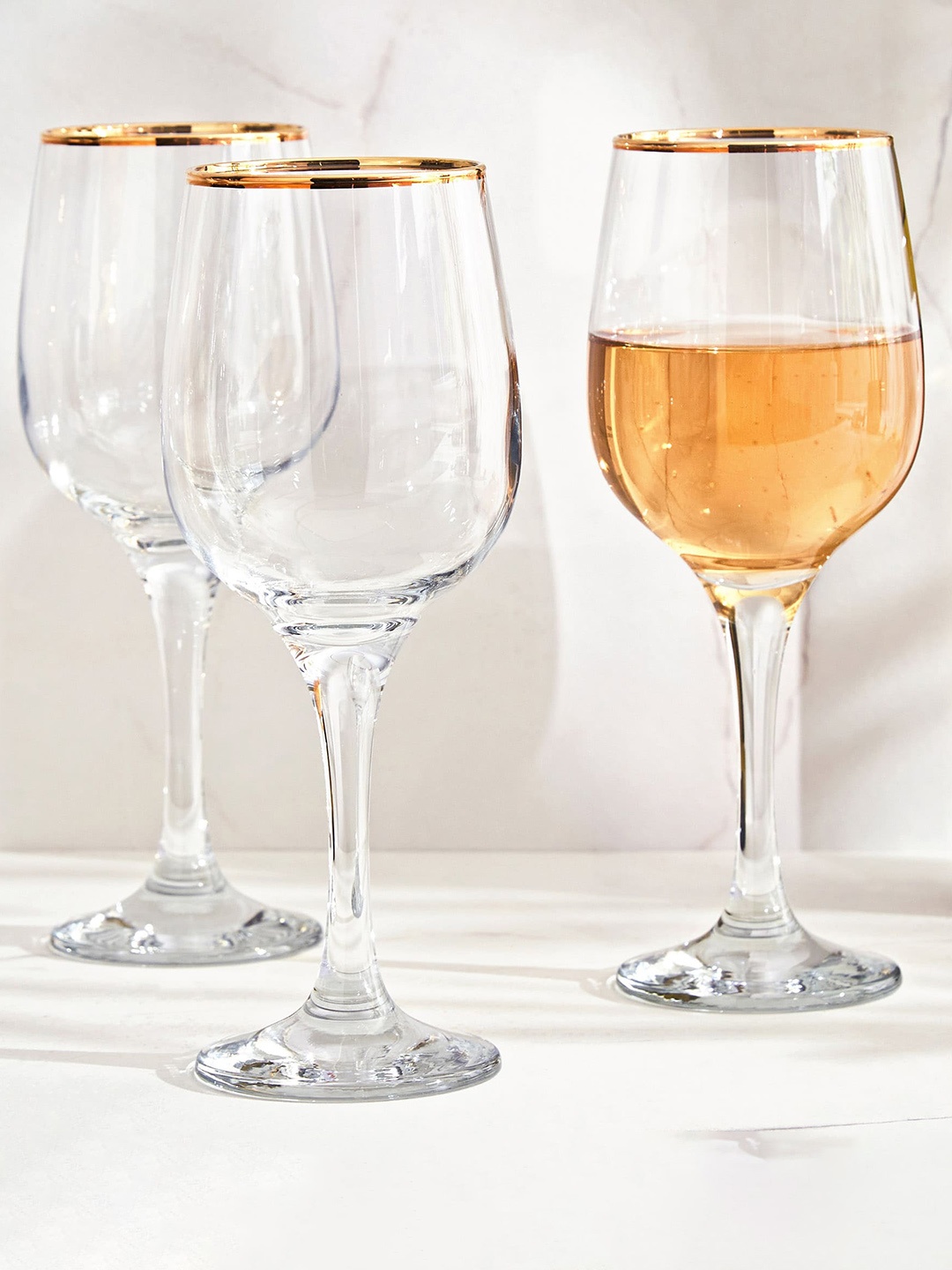 

Home Centre Transparent 3 Pieces Wine Glasses 425 ml
