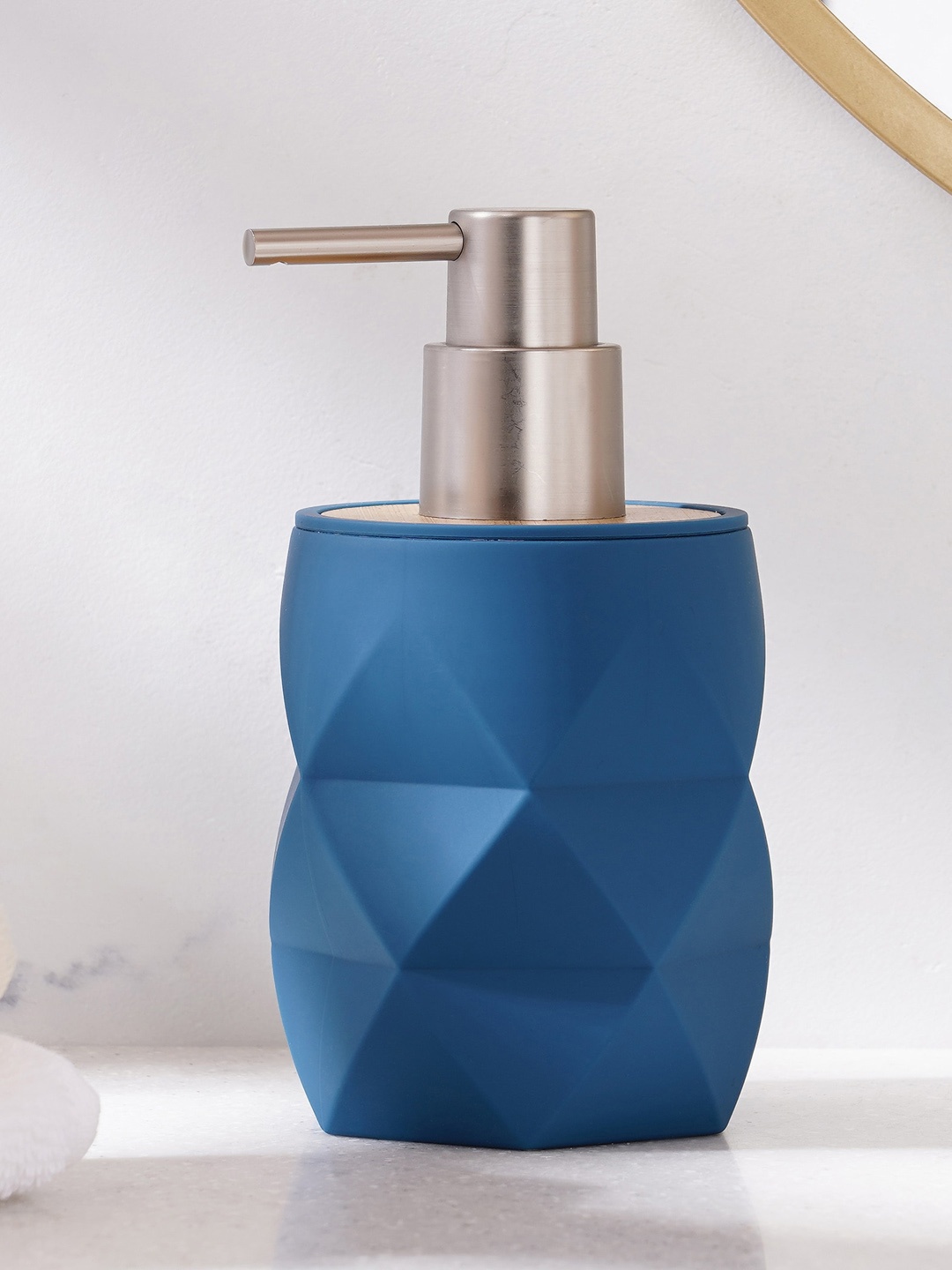 

Home Centre Blue Textured Intelio Soap Dispenser 320 ml