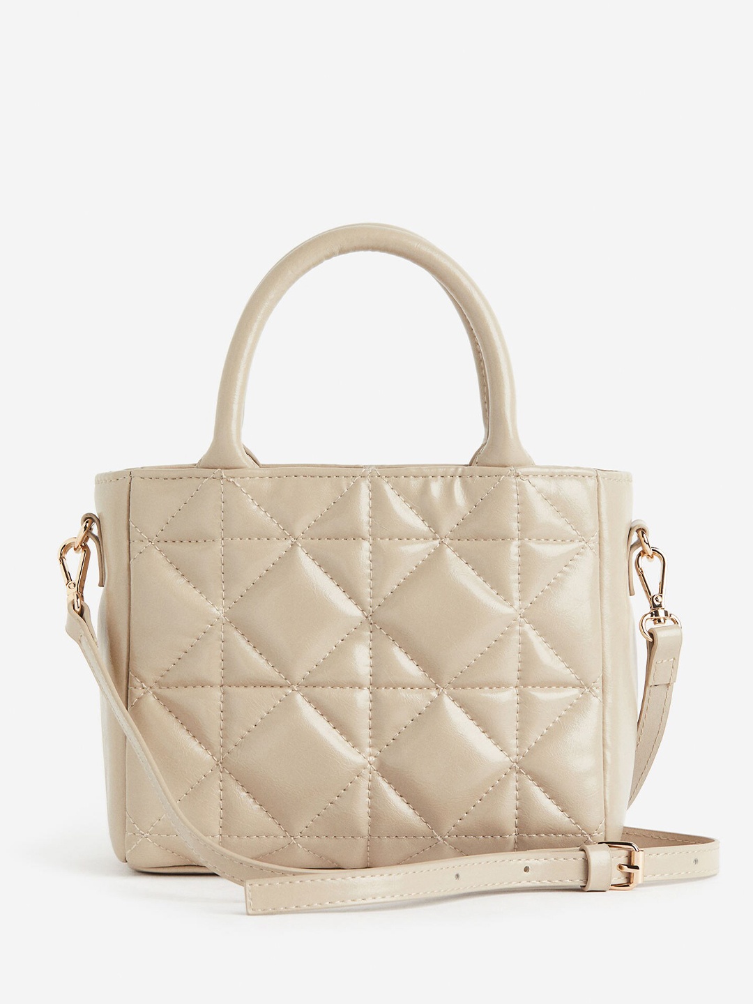 

H&M Quilted Crossbody Bag, Beige