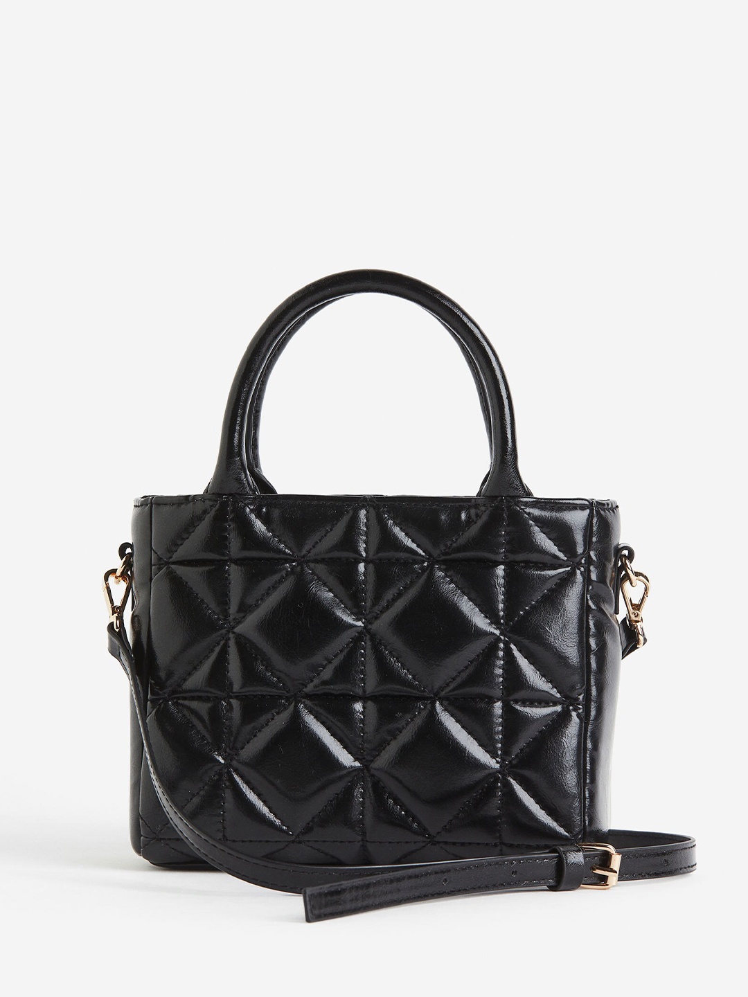 

H&M Quilted Crossbody Bag, Black