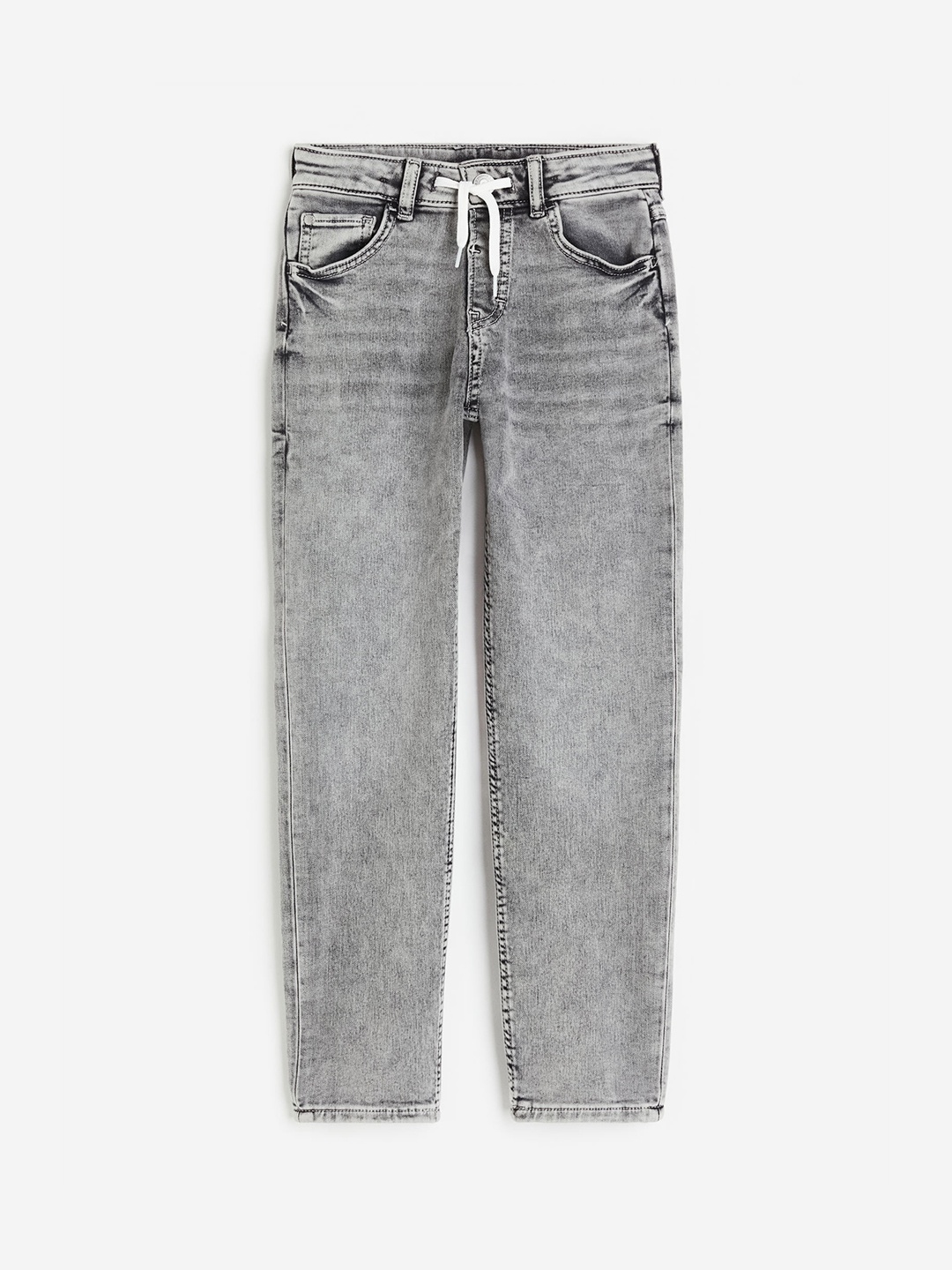 

H&M Boys Super Soft Denim Joggers, Grey
