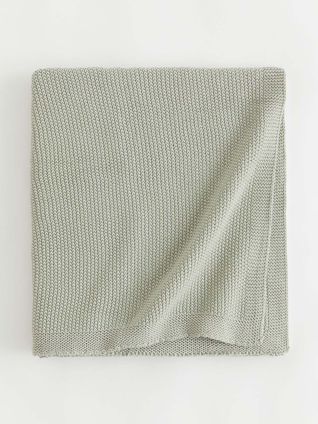 

H&M Green Boys Moss-Stitched Cotton Blanket