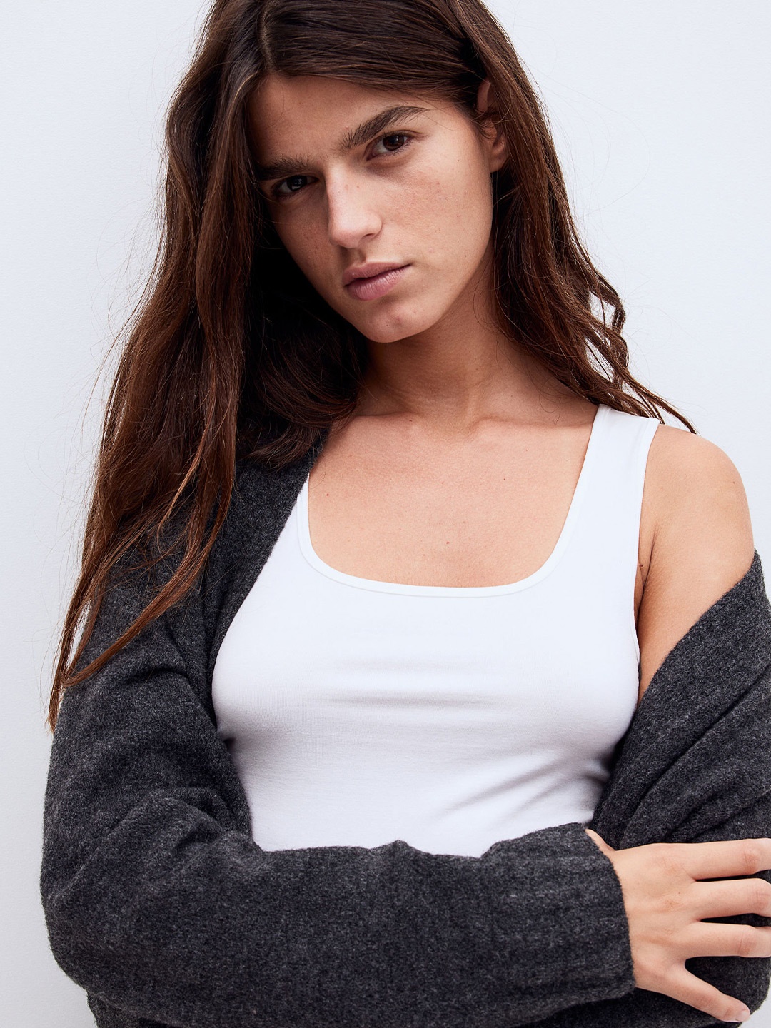 

H&M Long Cardigan, Grey