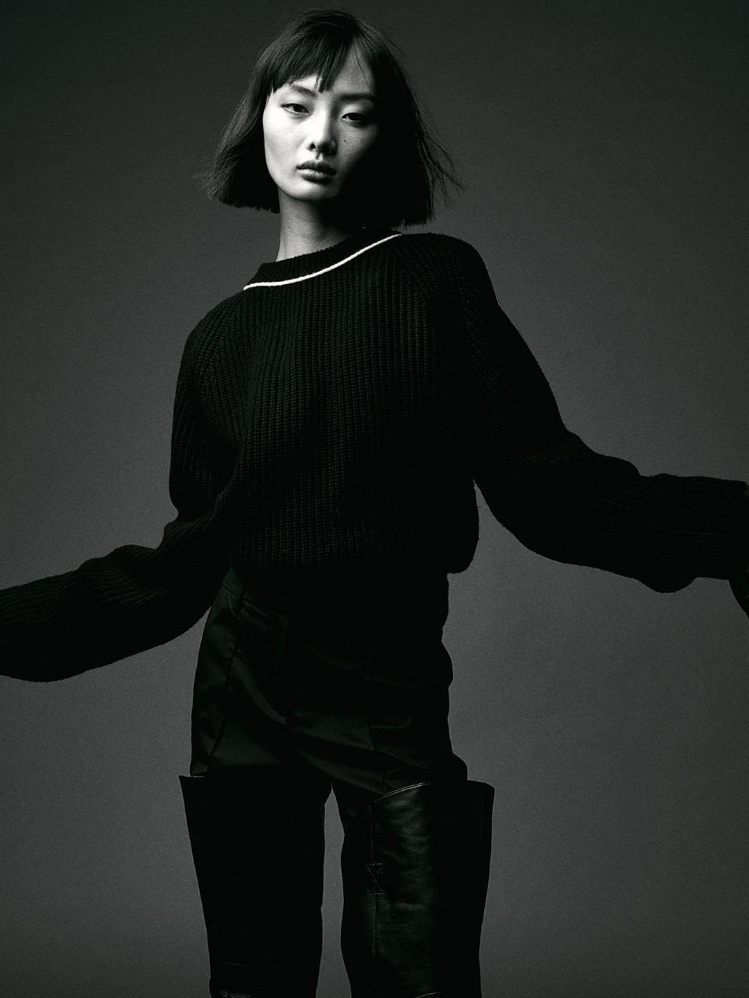 

H&M Wool-Blend Jumper, Black